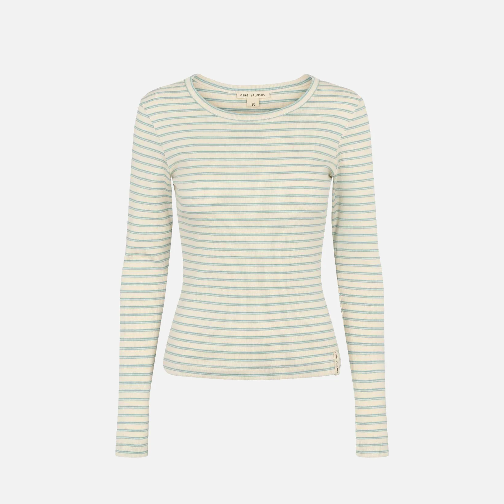 Women's Cotton Blossom Stripe Top - Ashley Blue