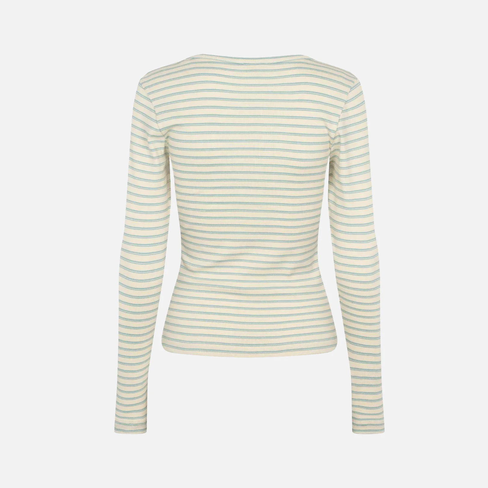 Women's Cotton Blossom Stripe Top - Ashley Blue - Image 4