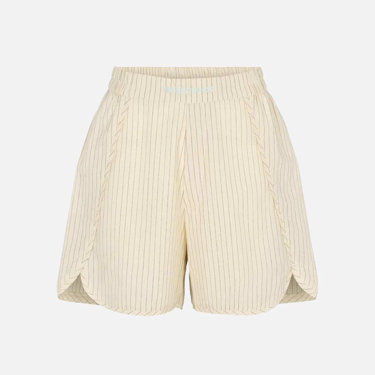 Women's Cotton Willa Shorts - Buttercream Stripe