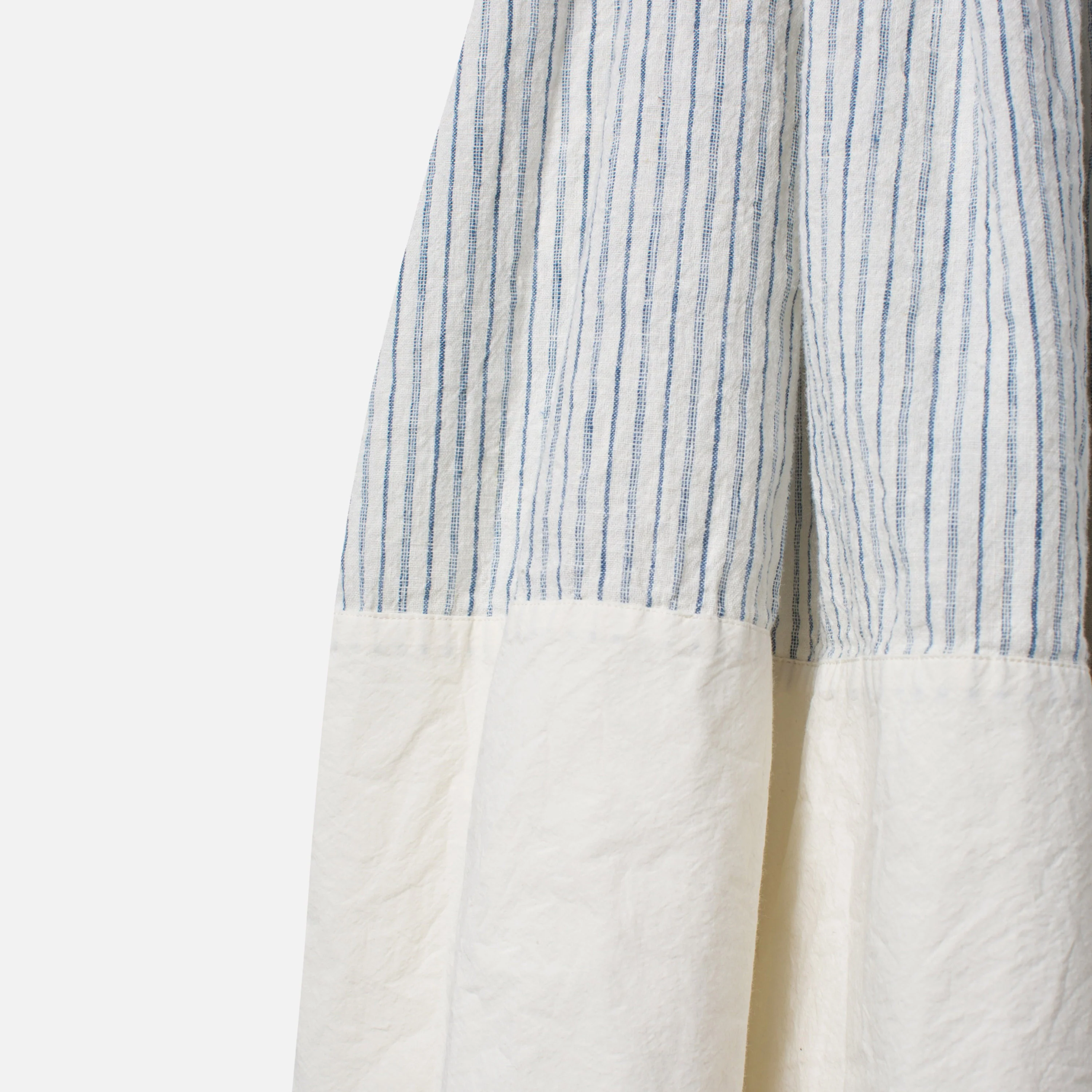 Women's Cotton/Linen Joann Skirt - Fog Stripe - Image 3