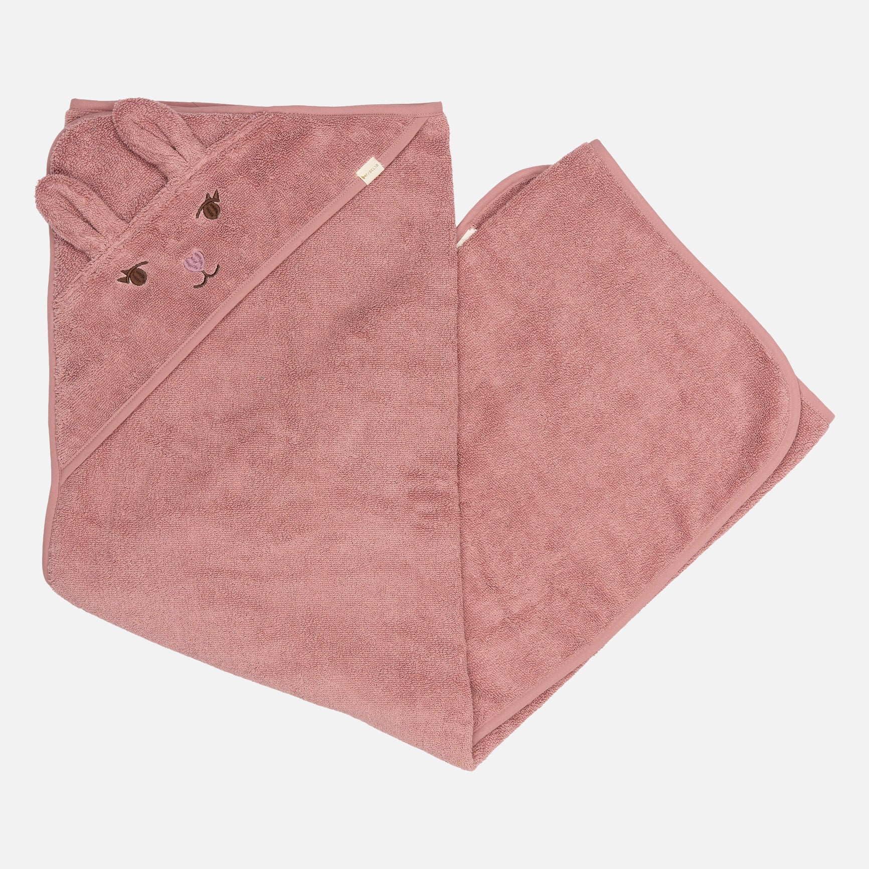 Cotton Bunny Towel - Ash Rose - Image 2