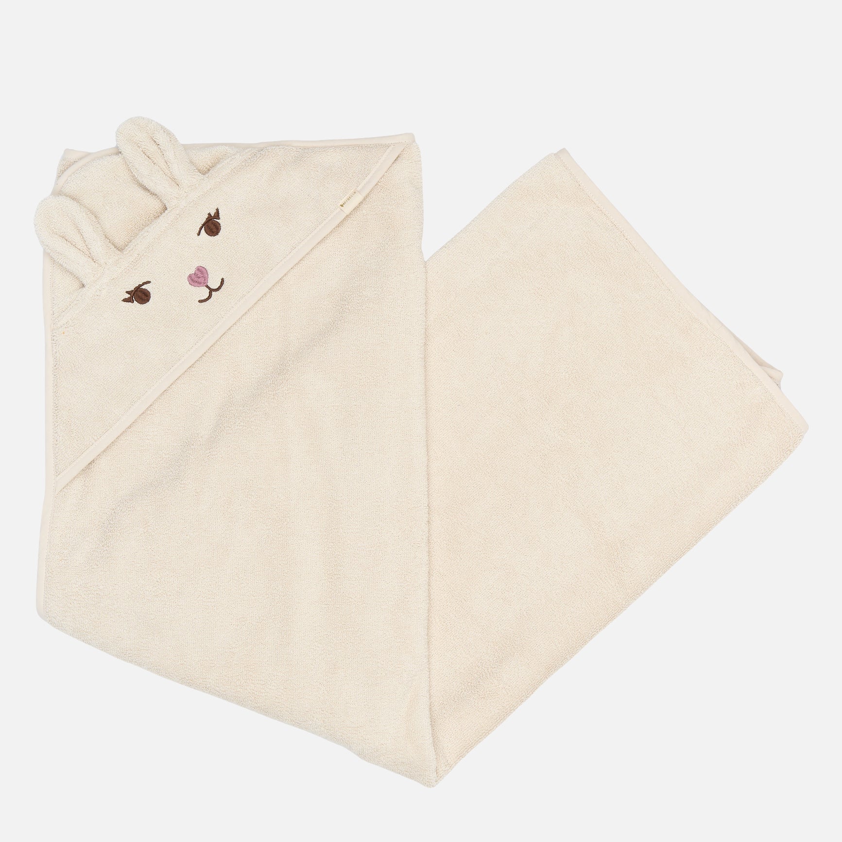 Cotton Bunny Towel - Moon Beam - Image 2