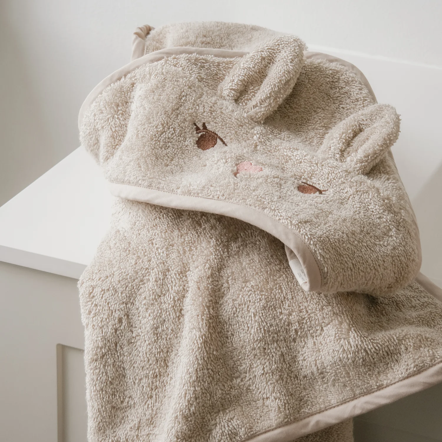 Cotton Bunny Towel - Oxford Tan - Image 3