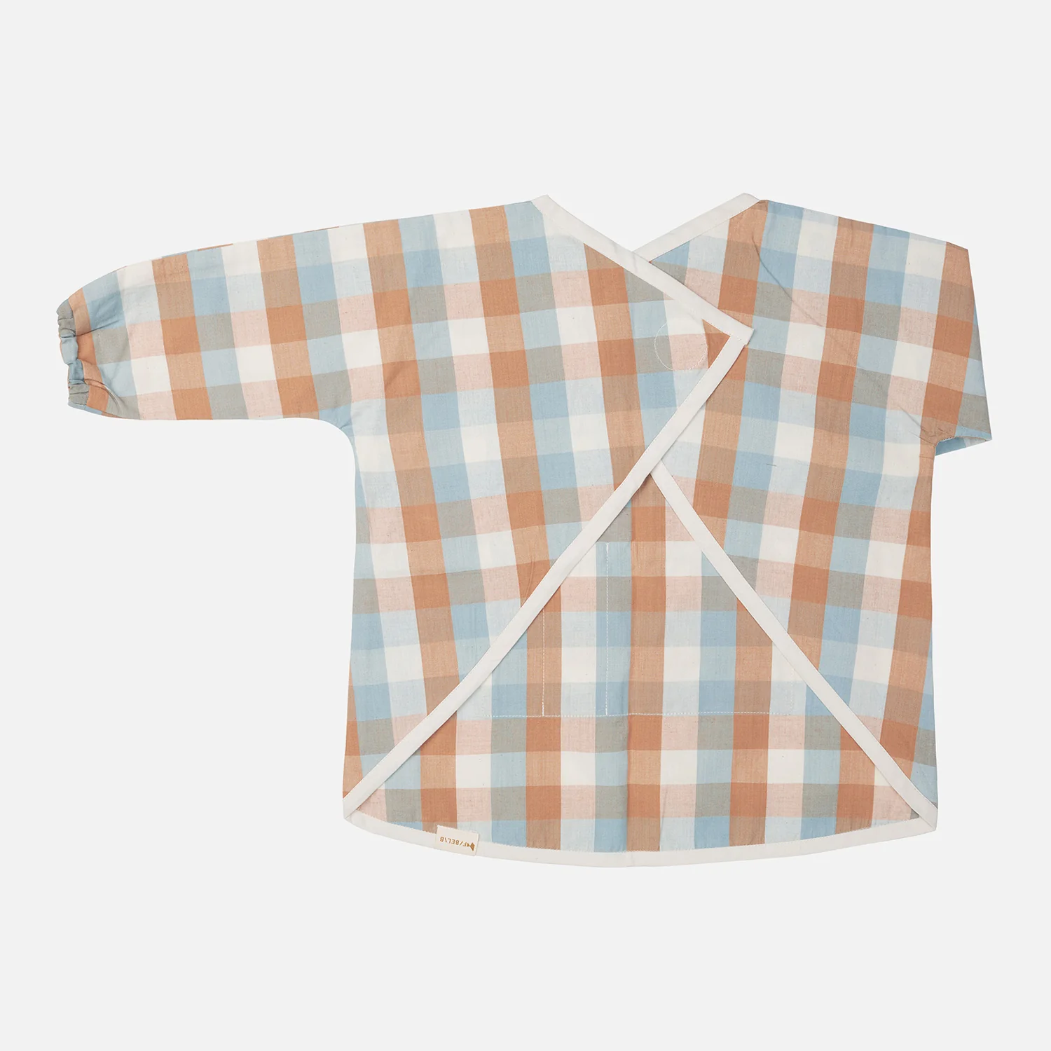 Cotton Craft Smock - Cottage Blue Checks - Image 3