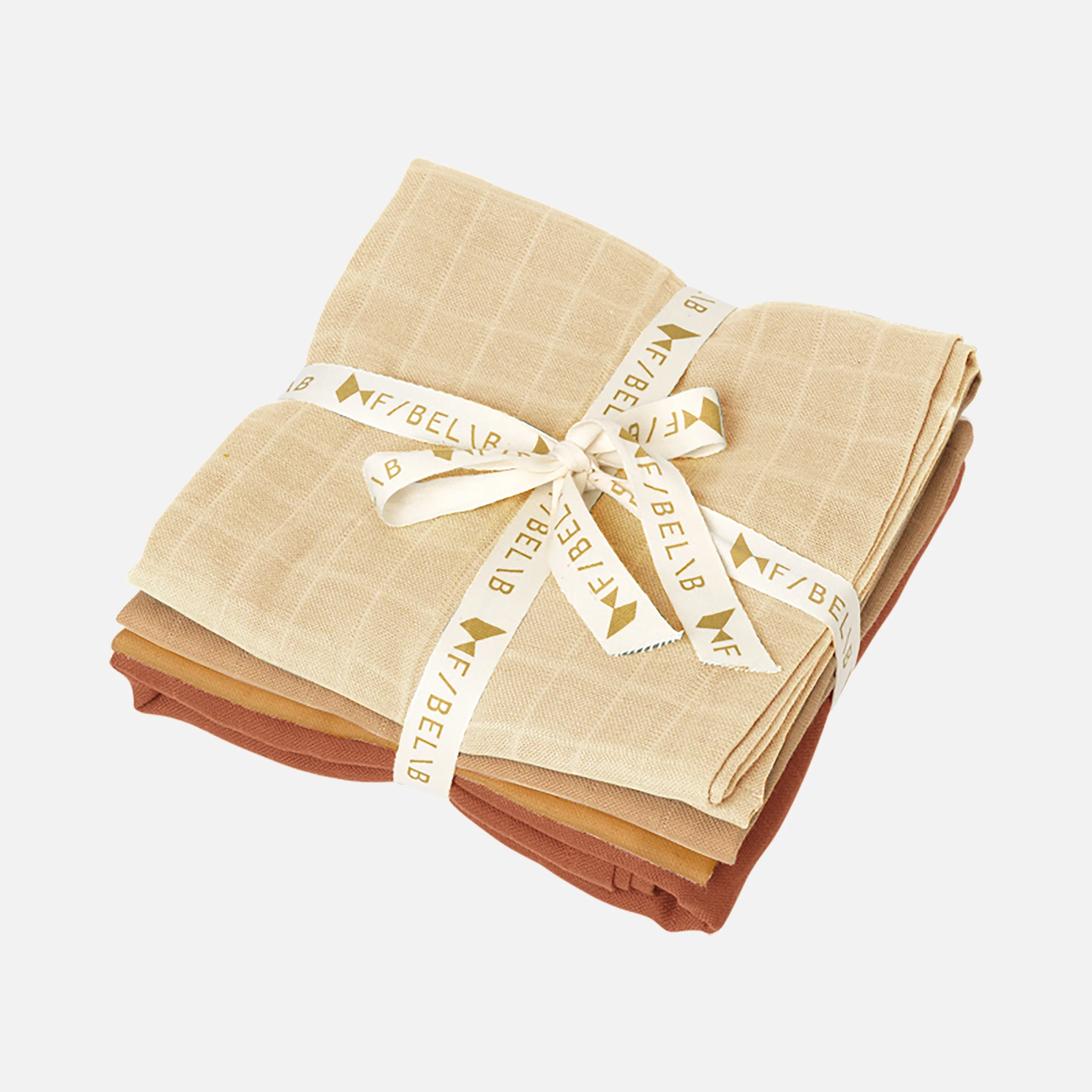 Cotton Muslin - Ochre Mix - Set of 4