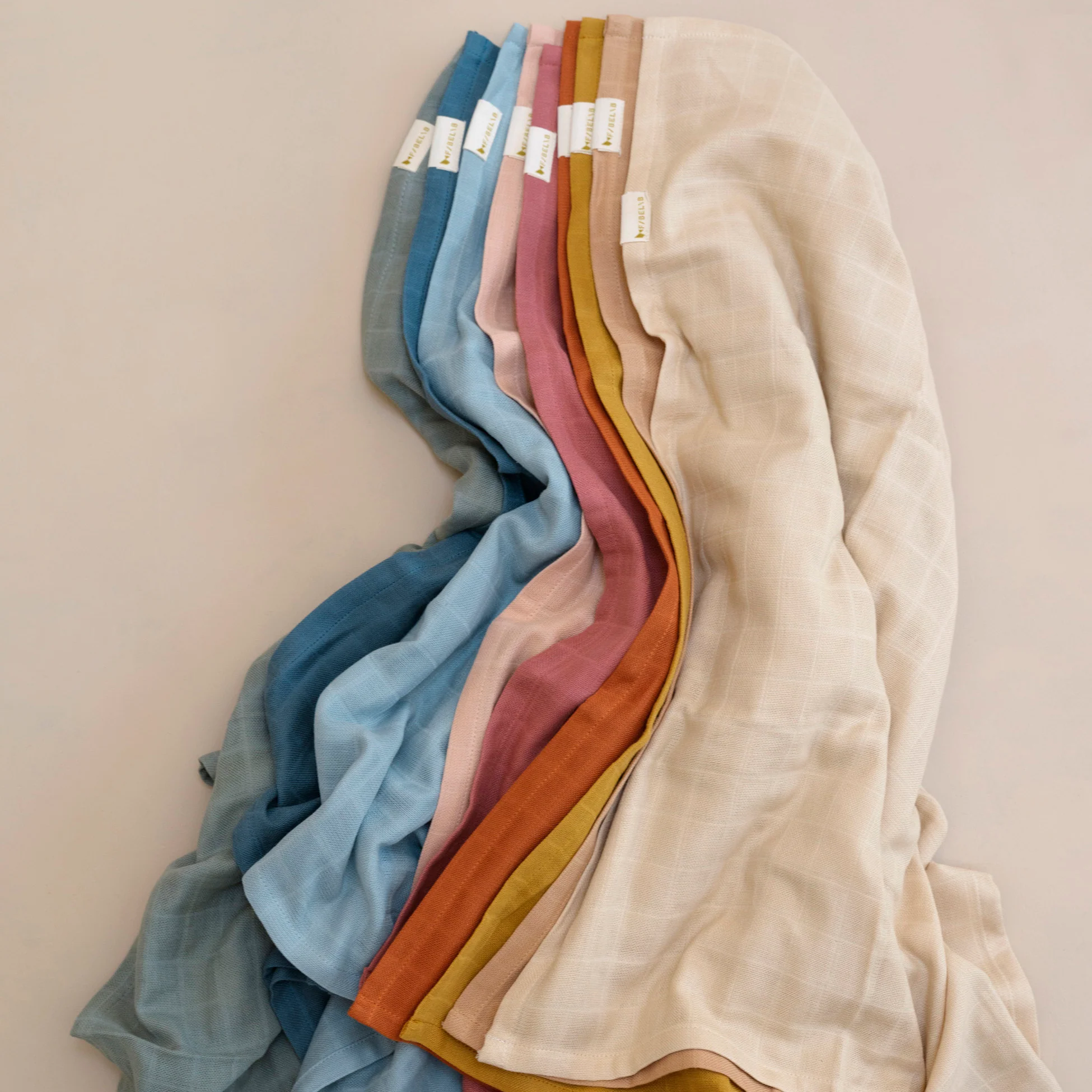 Cotton Muslin - Ochre Mix - Set of 4 - Image 4