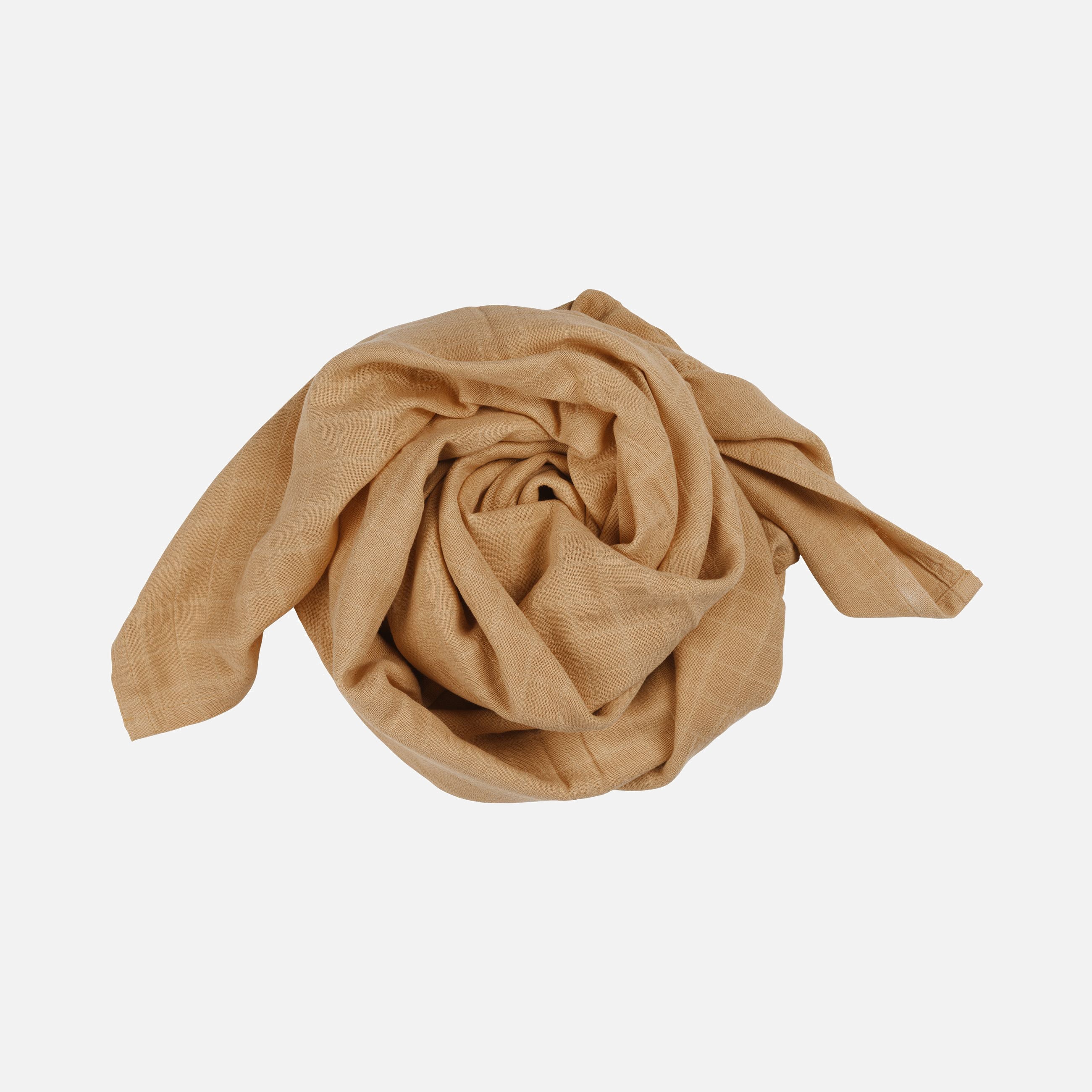 Cotton Swaddle - Caramel - Image 2