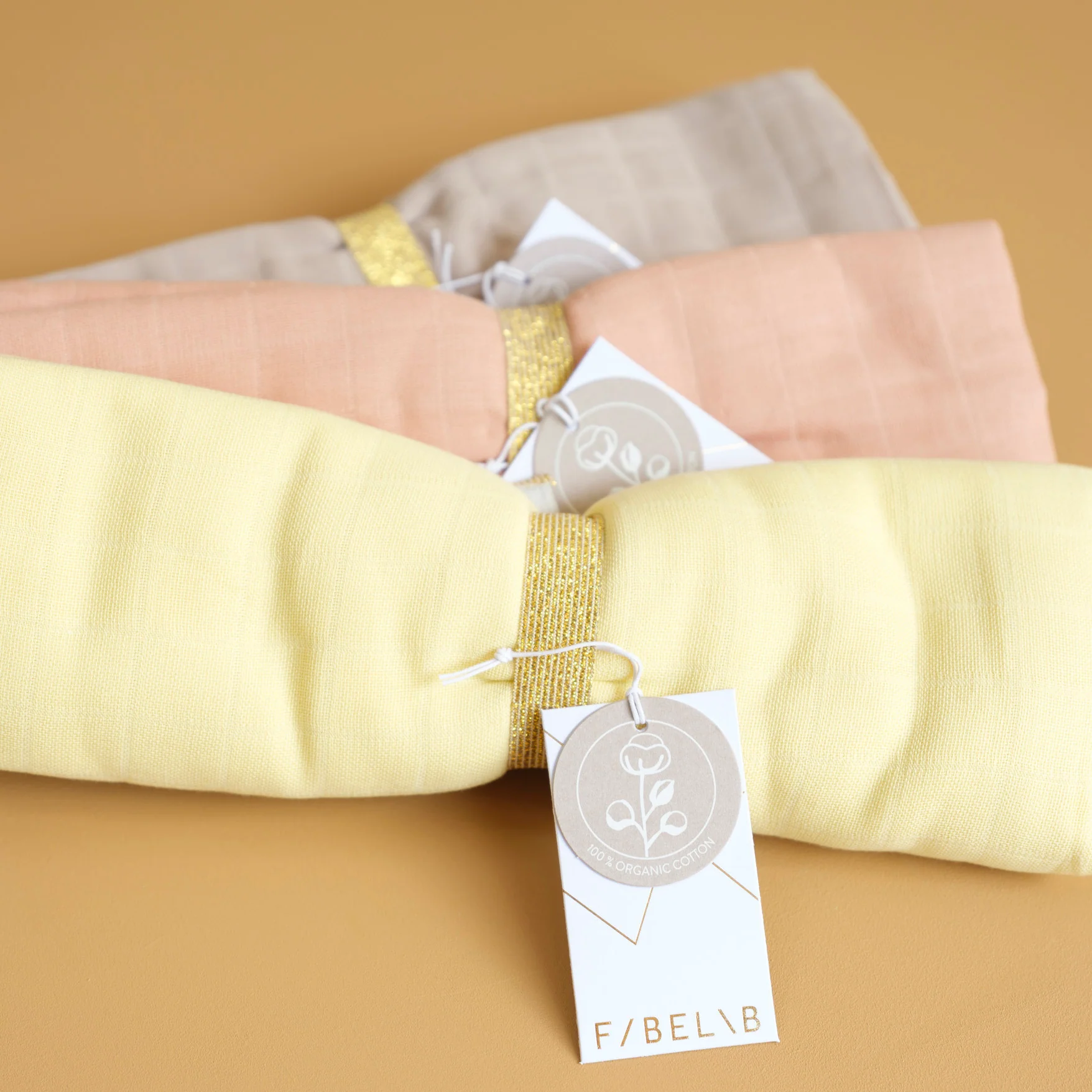 Cotton Swaddle - Old Rose - Image 2