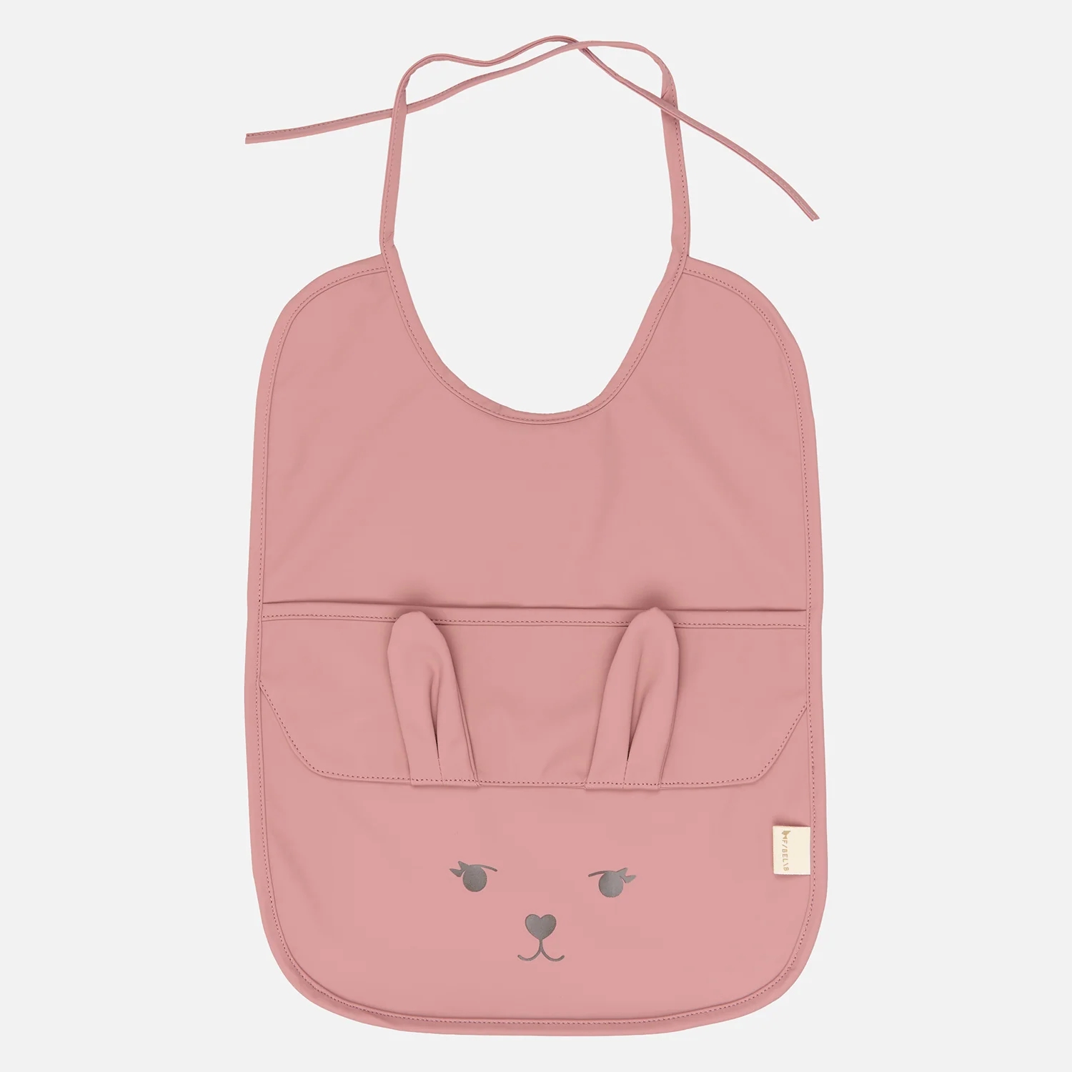 Bunny Bib - Ash Rose - Set of 2 - Image 2