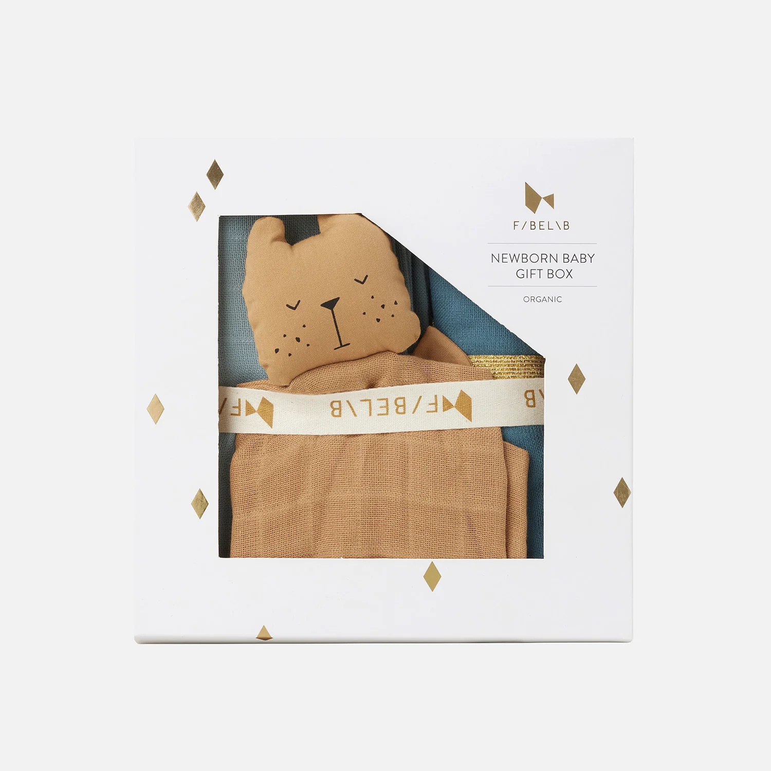 Newborn Cotton Baby Gift Box - Cottage Blue Mix - Image 3