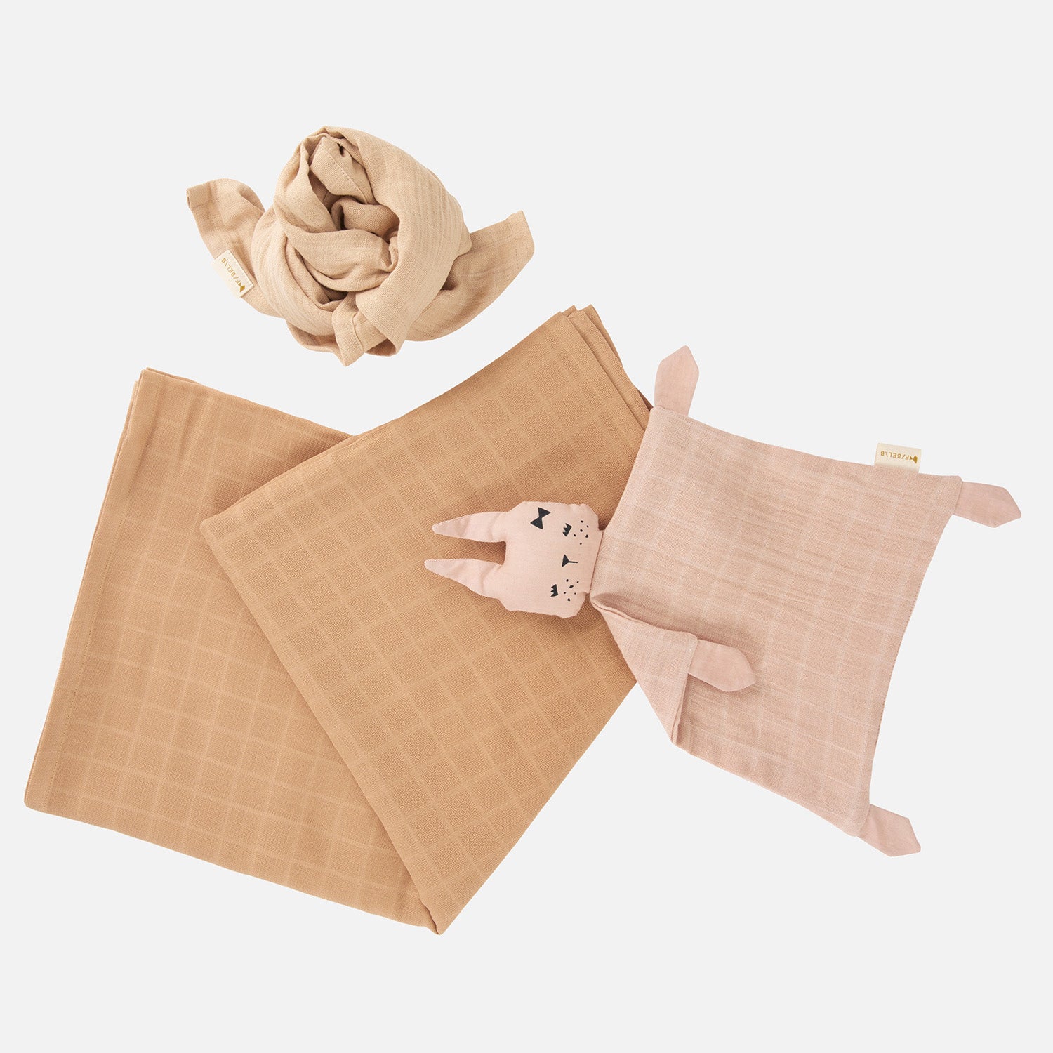 Newborn Cotton Baby Gift Box - Wheat Mix - Image 2