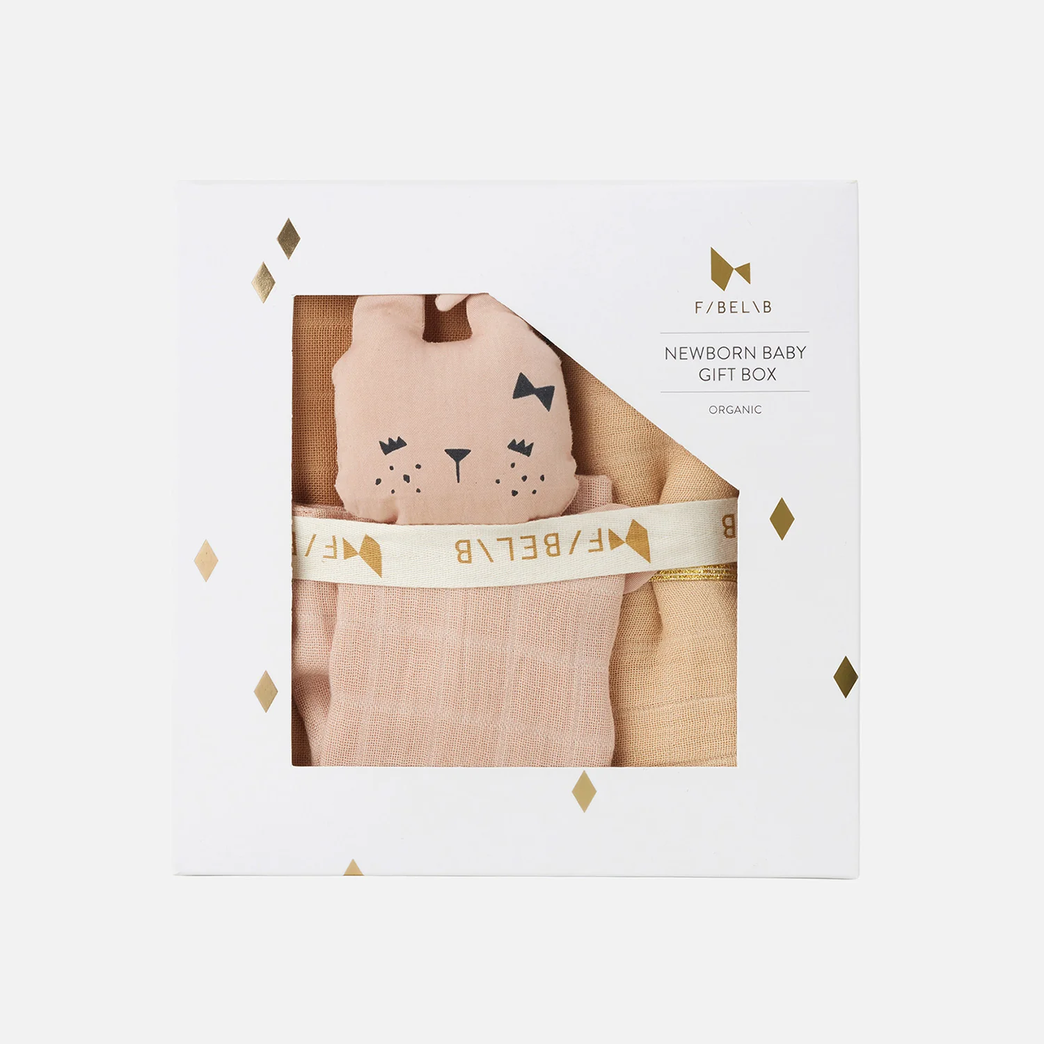 Newborn Cotton Baby Gift Box - Wheat Mix - Image 3