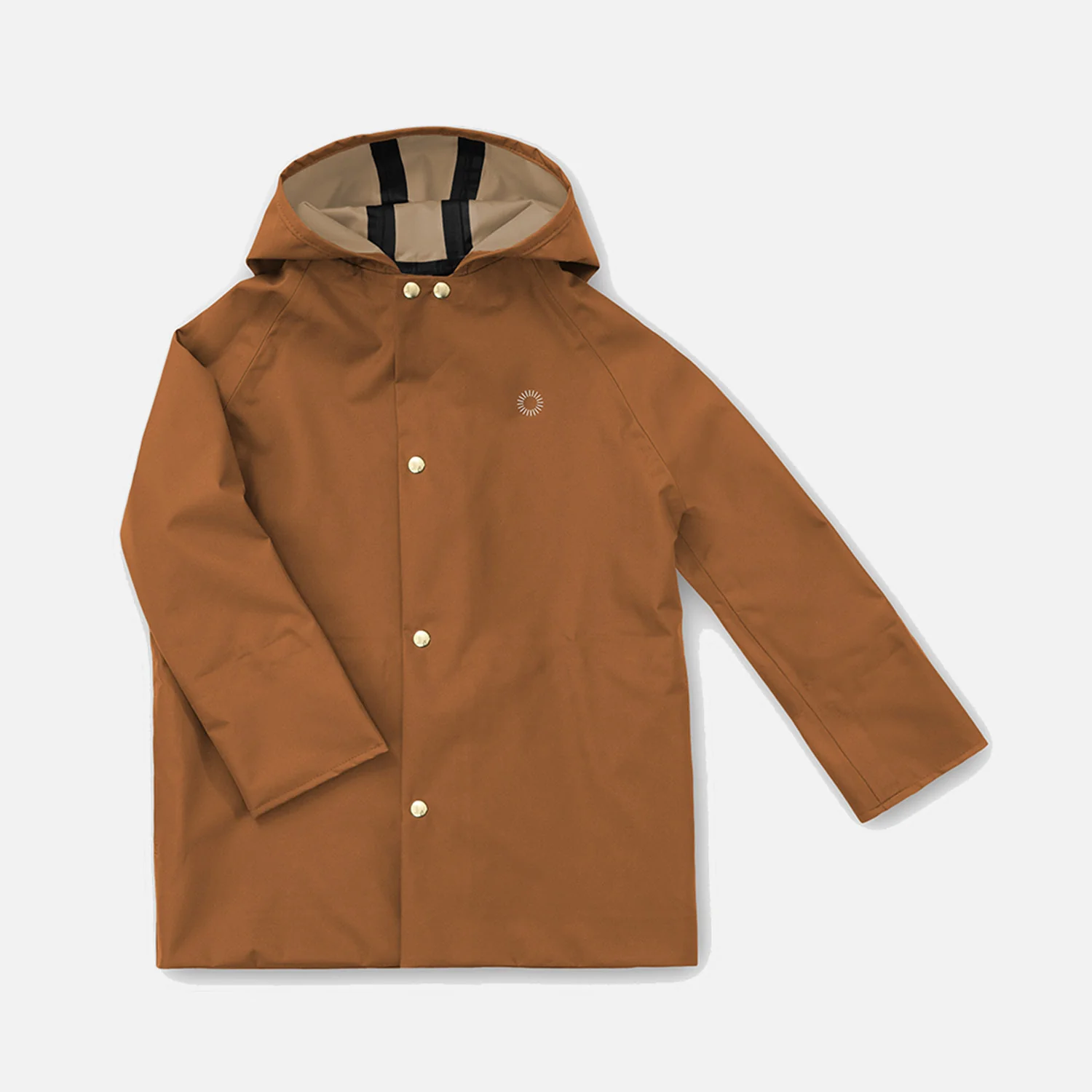 Baby & Kids Waterproof Midi Raincoat - Rust - Image 2