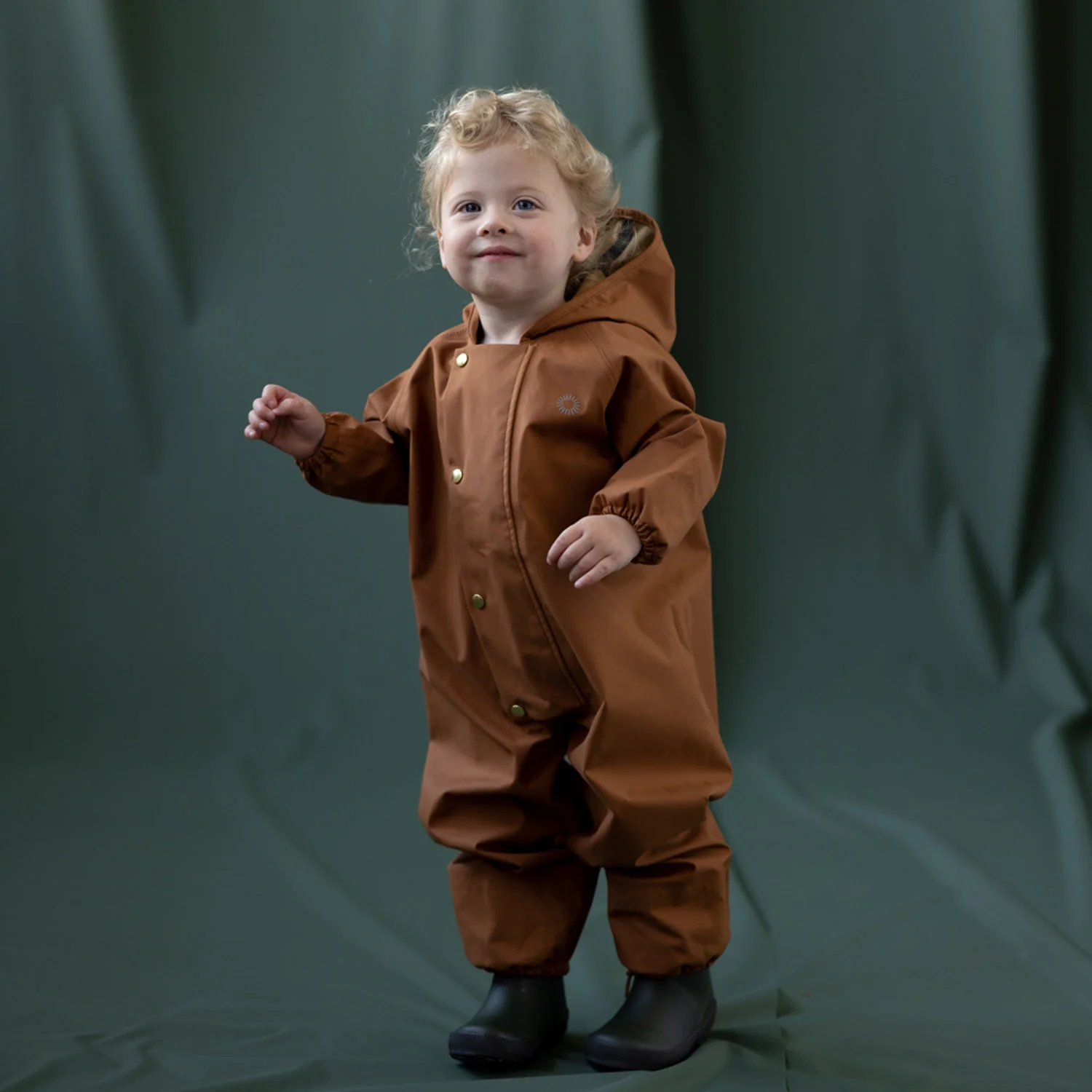 Baby & Kids Waterproof Onesie - Rust - Image 4