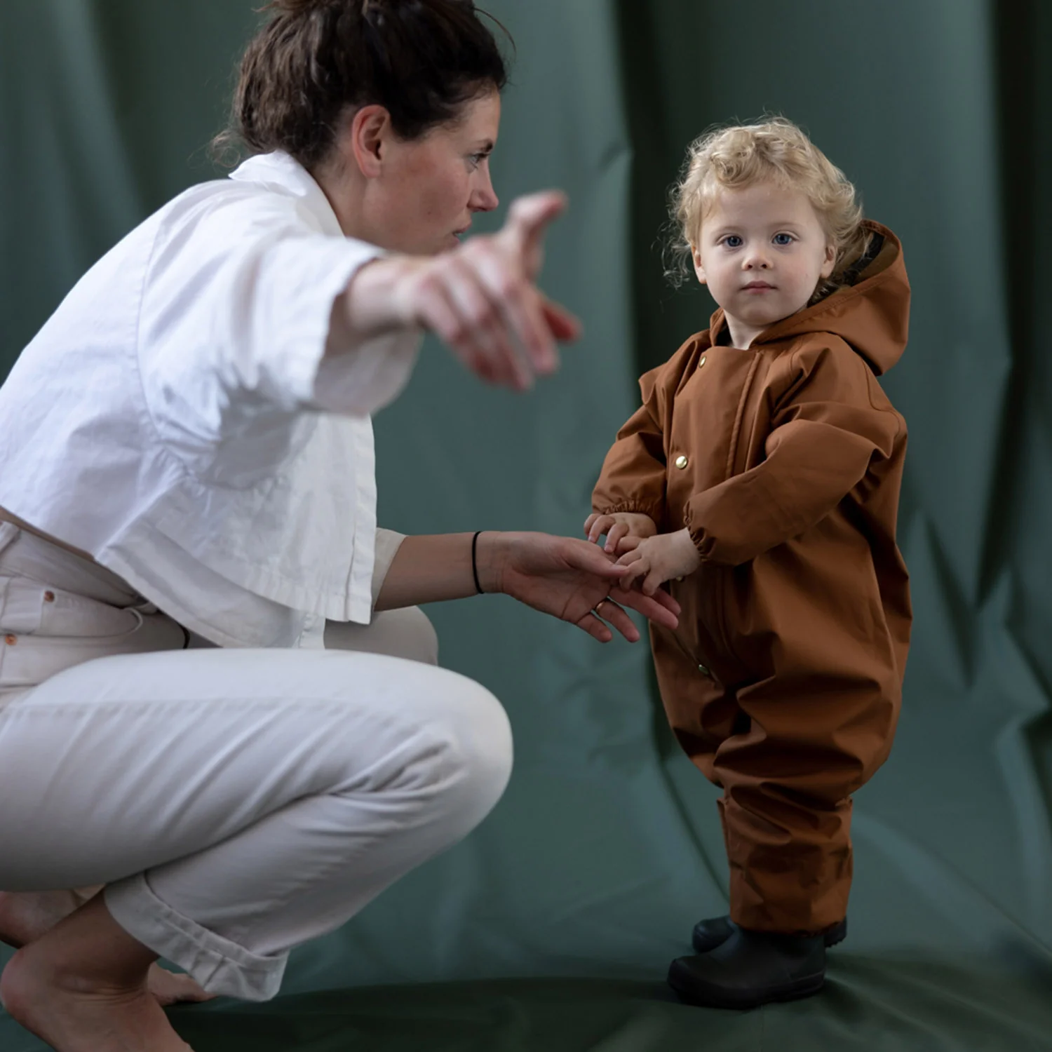 Baby & Kids Waterproof Onesie - Rust - Image 5