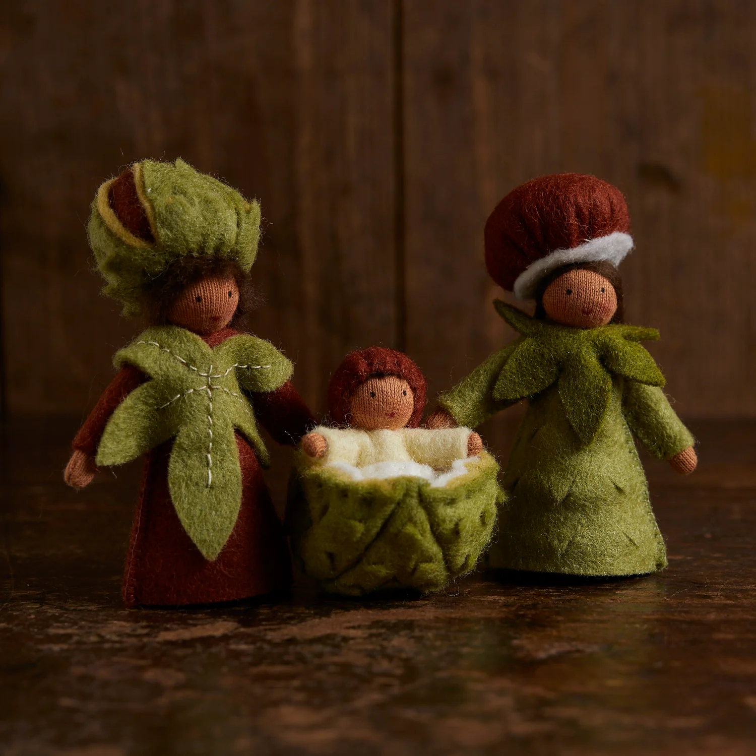 Handmade Wool Chestnut Father - Brown - Image 2