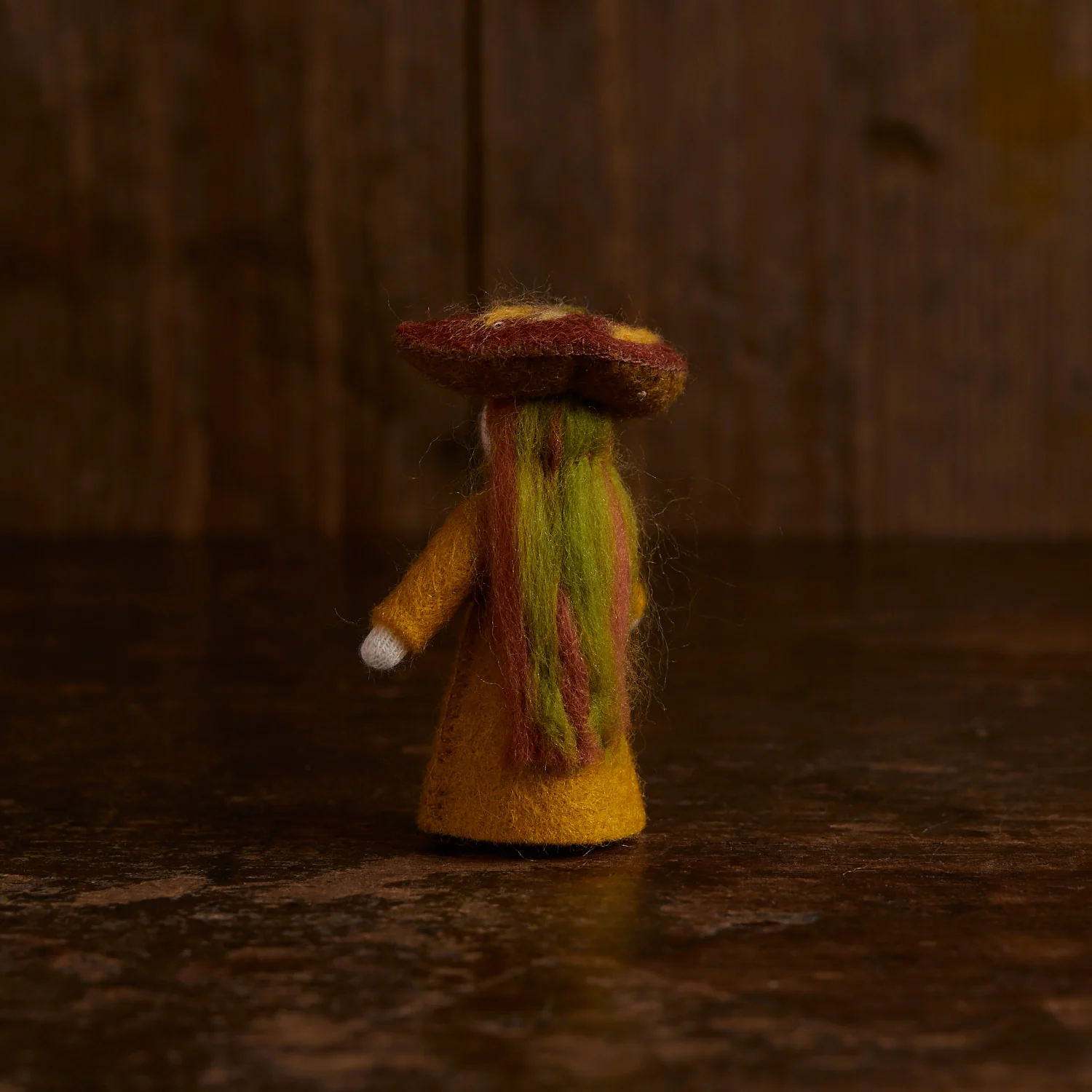 Handmade Wool Fairy - Forest Fungus - White - Image 2