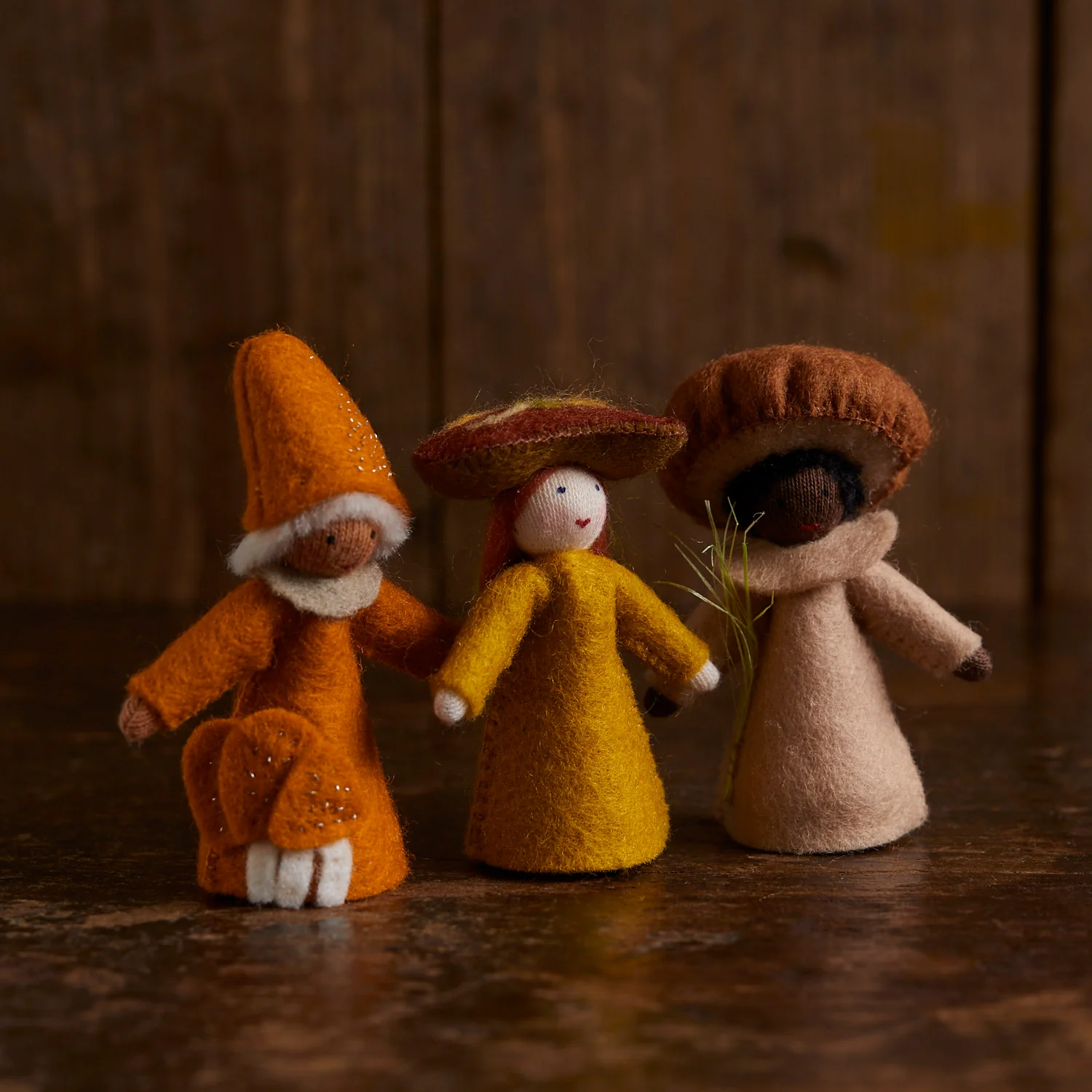Handmade Wool Fairy - Forest Fungus - White - Image 3