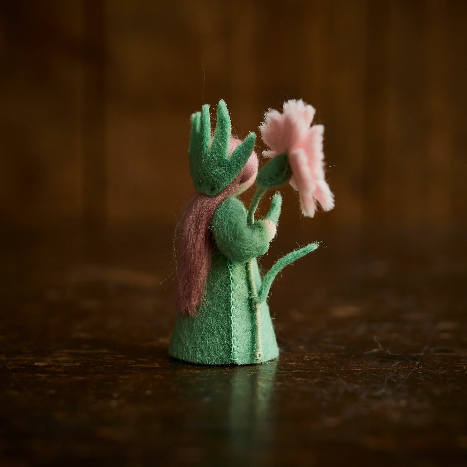 Handmade Wool Fairy - Carnation - White - Image 2