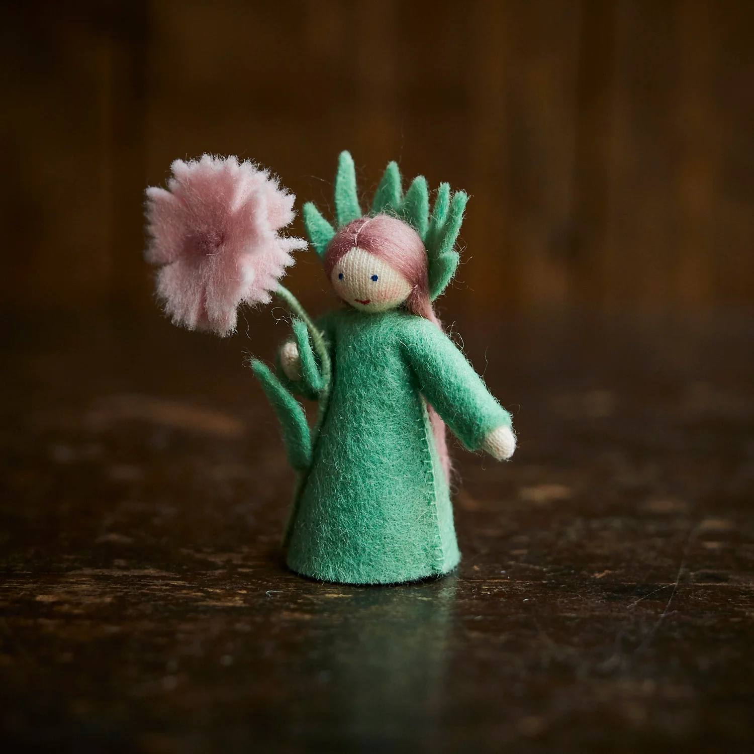 Handmade Wool Fairy - Carnation - White - Image 4