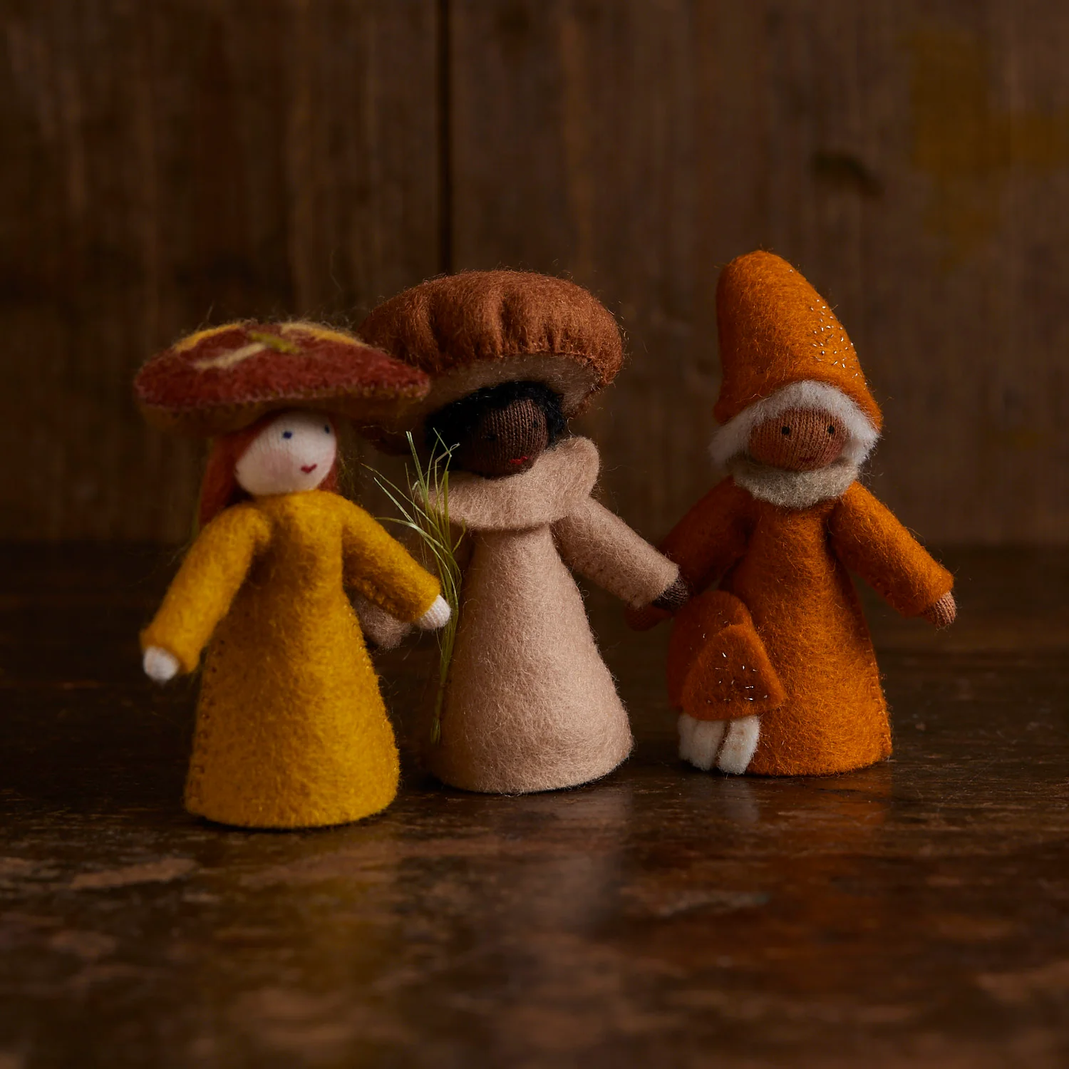 Handmade Wool Fairy - Porcini - Black - Image 2