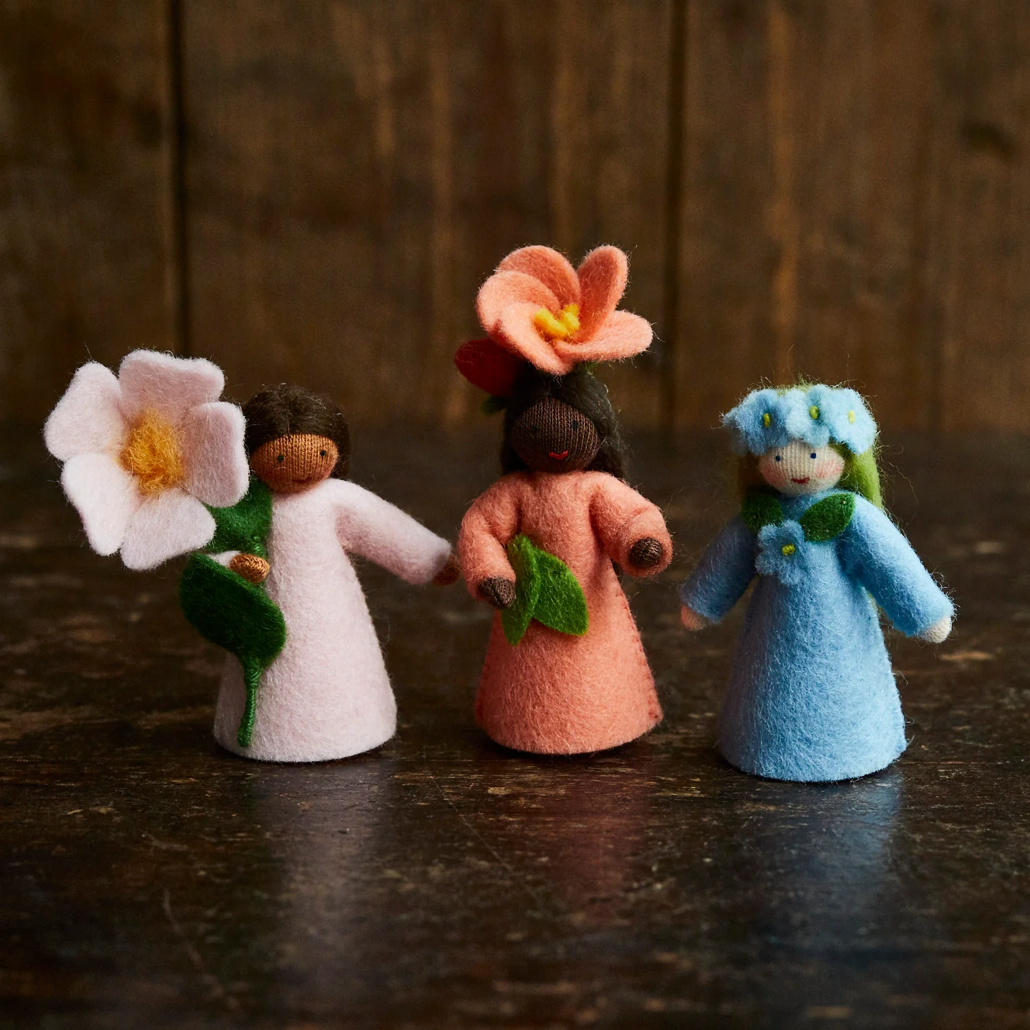 Handmade Wool Fairy - Camellia Japonica - Black - Image 5