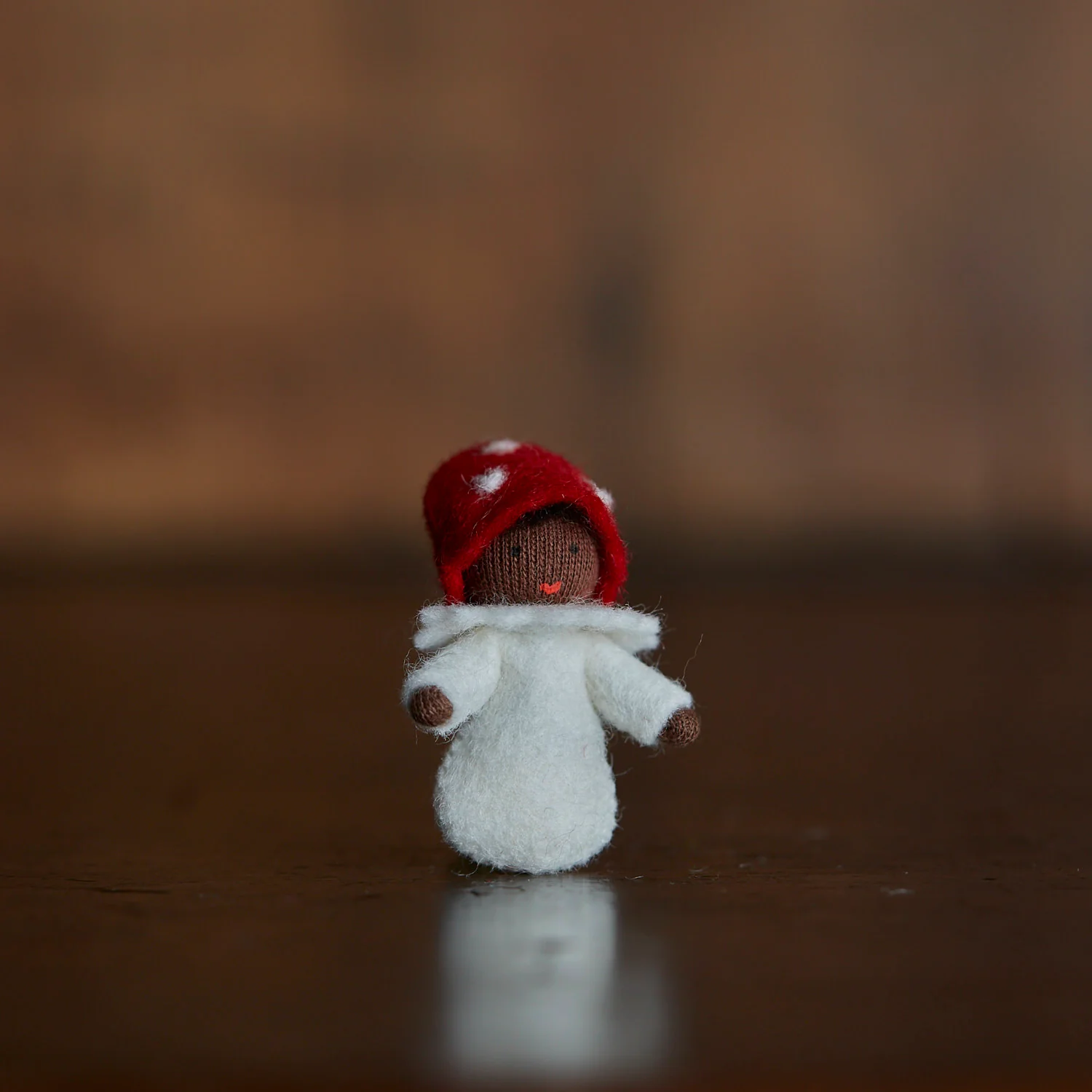 Handmade Wool Baby - Fly Agaric - Black