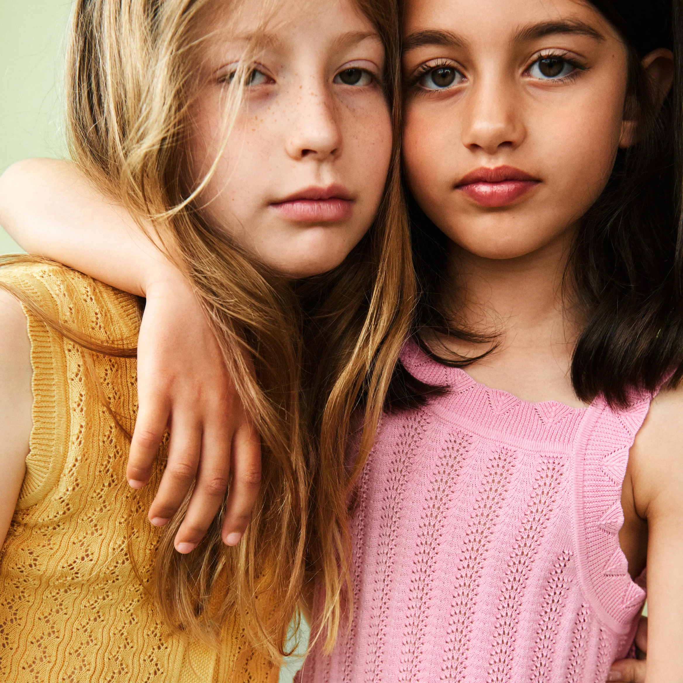 Kids Cotton Knitted Summer Dress - Butter - Image 2