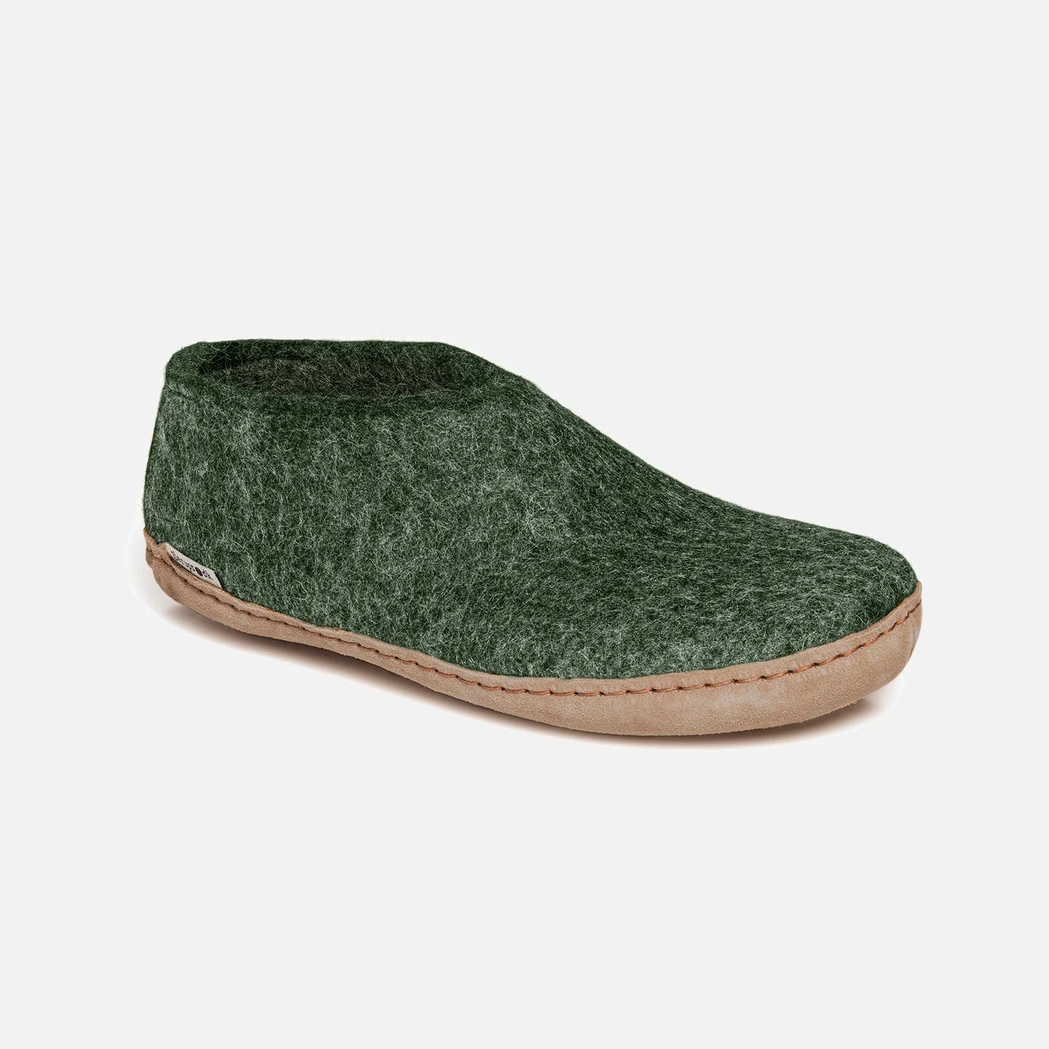 Adults Felted Wool Slipper Shoe - Forest - Image 3
