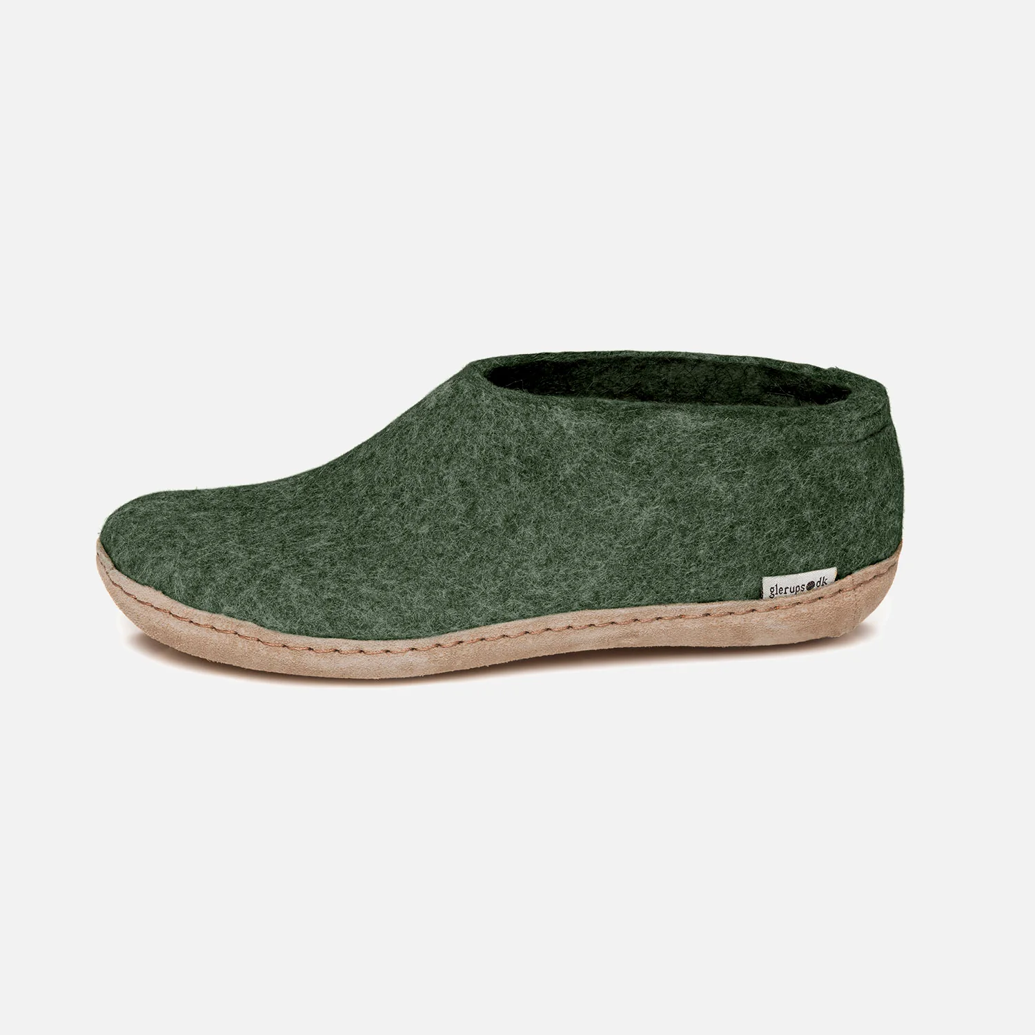 Adults Felted Wool Slipper Shoe - Forest - Image 4