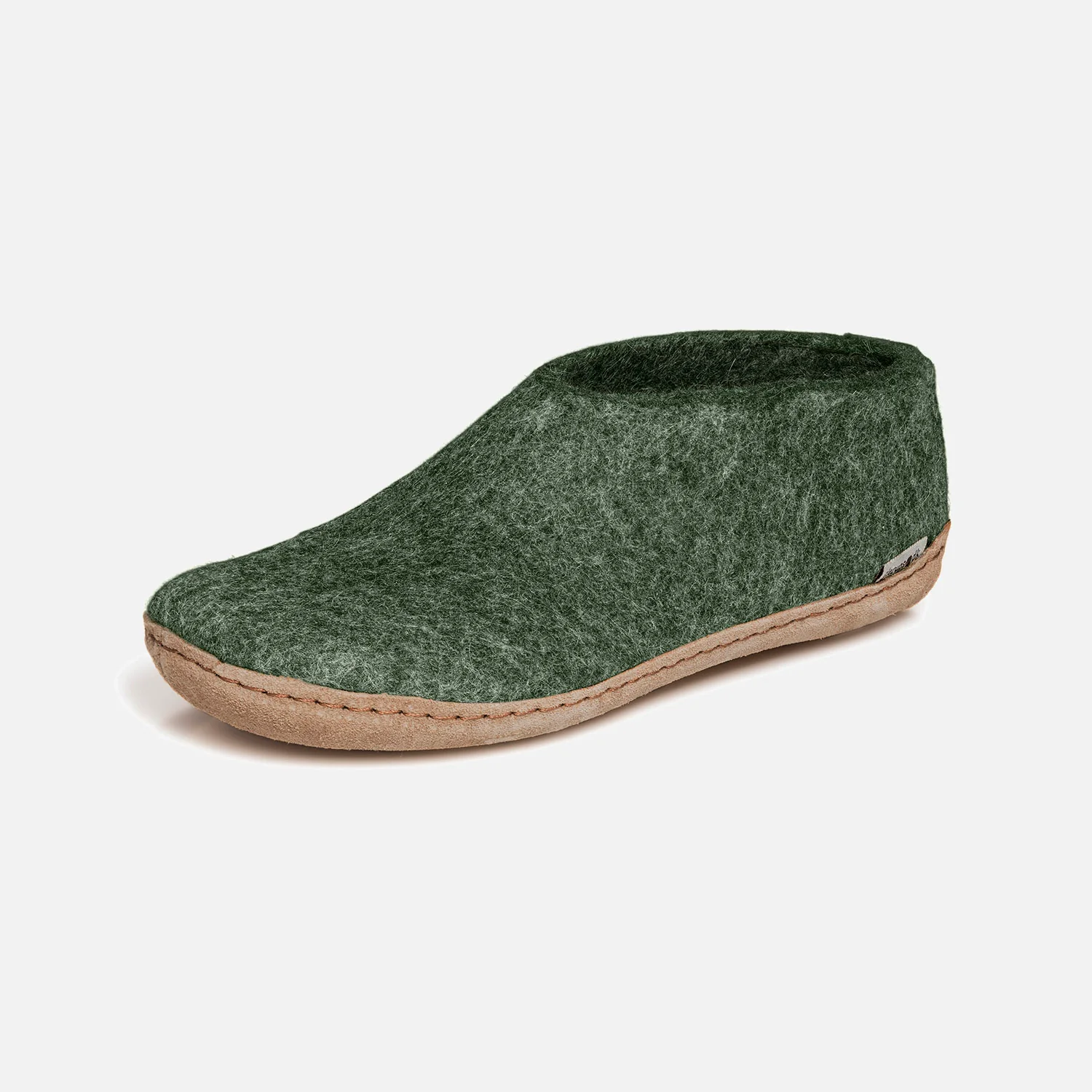 Adults Felted Wool Slipper Shoe - Forest - Image 5
