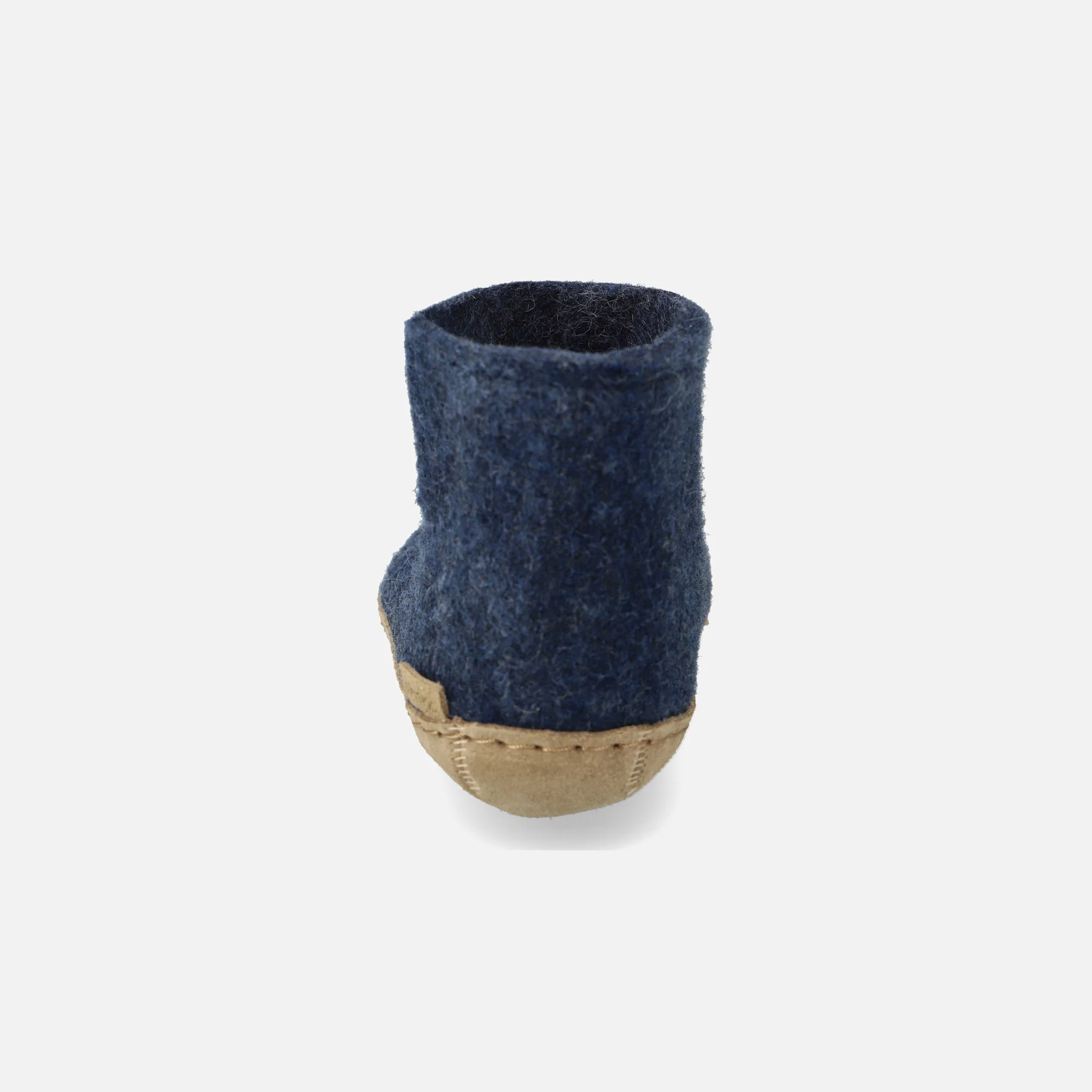 Kids Felted Wool Slipper Boot - Denim - Image 4