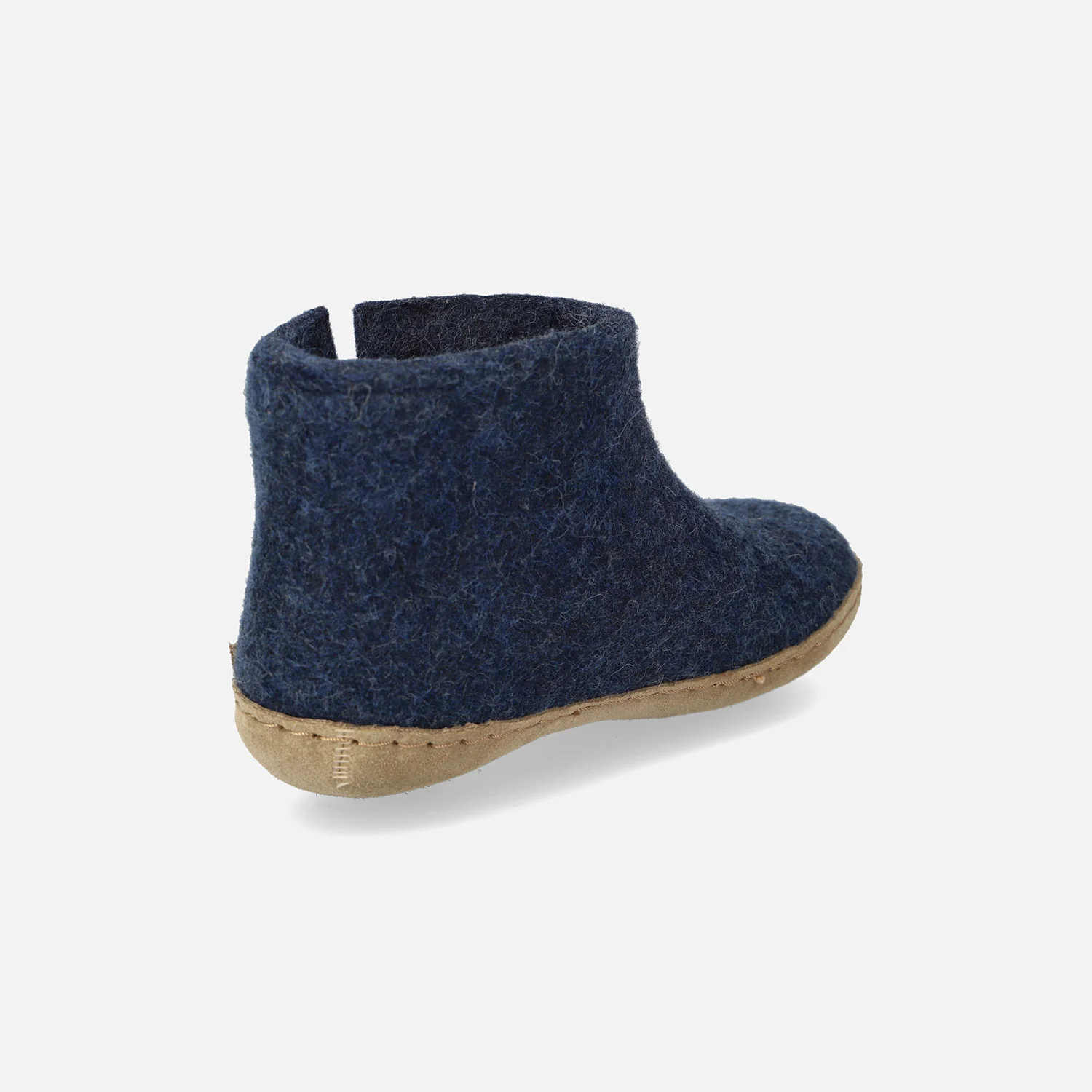 Kids Felted Wool Slipper Boot - Denim - Image 5