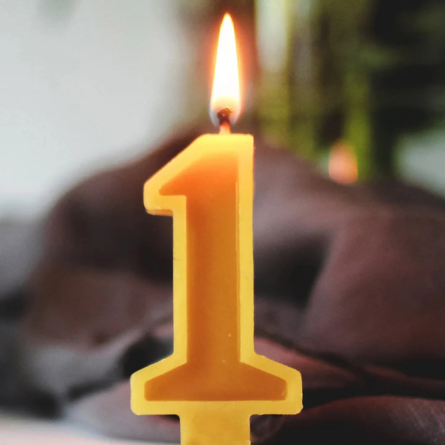 Handmade Beeswax Number Candles - Image 2