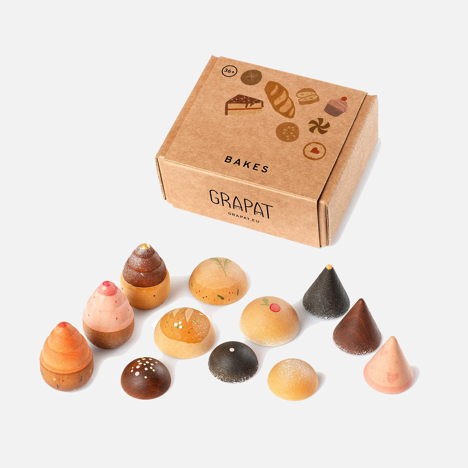 Wooden Bakes - 12 Pieces - Image 2