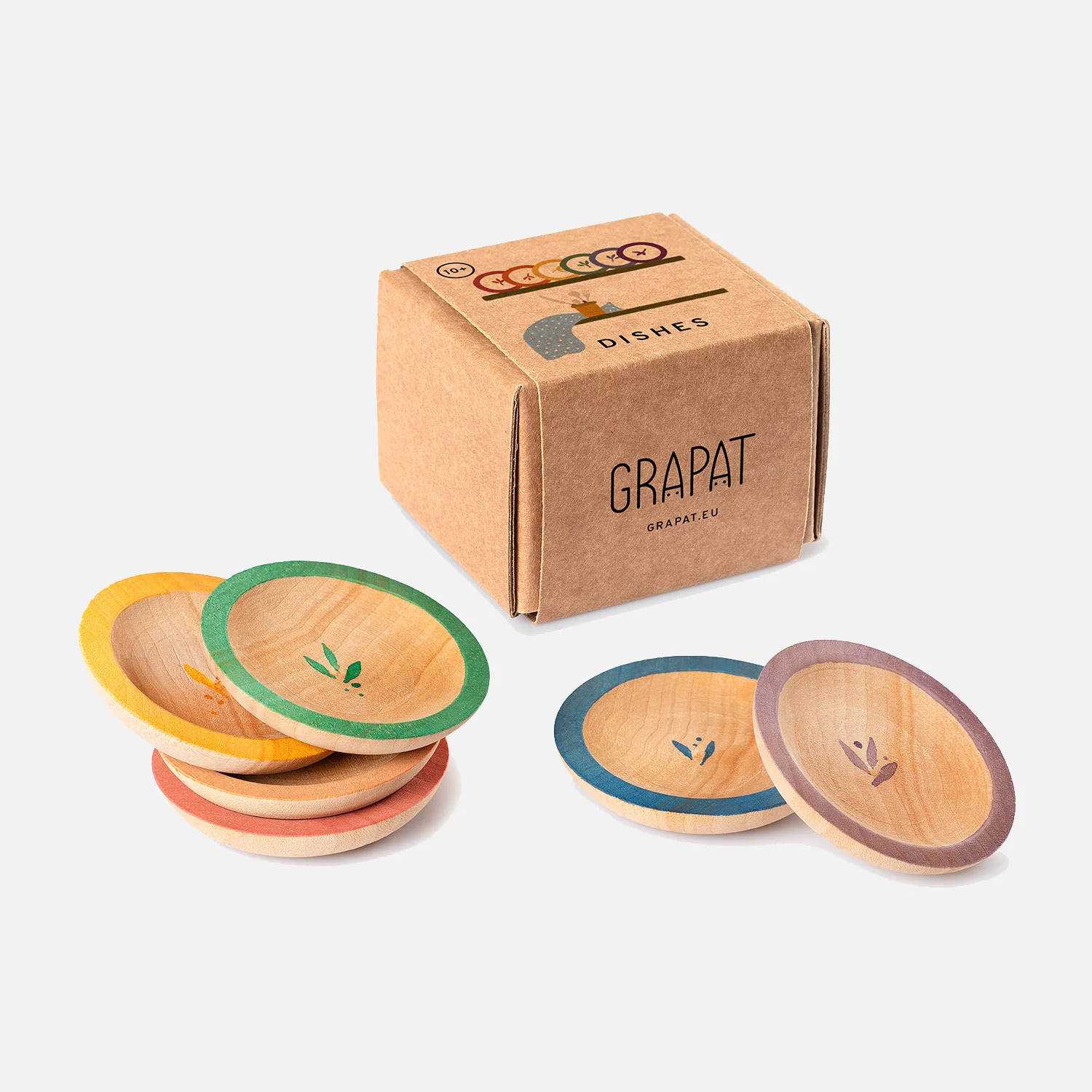 Wooden Dishes - 6 Pieces - Image 2