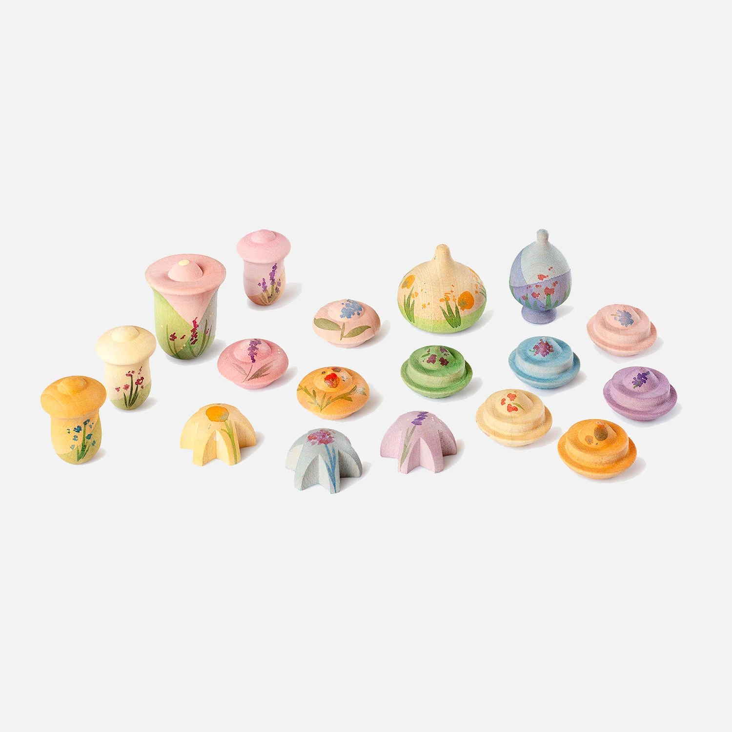 Wooden Flower Meadow - 18 Pieces - Image 6