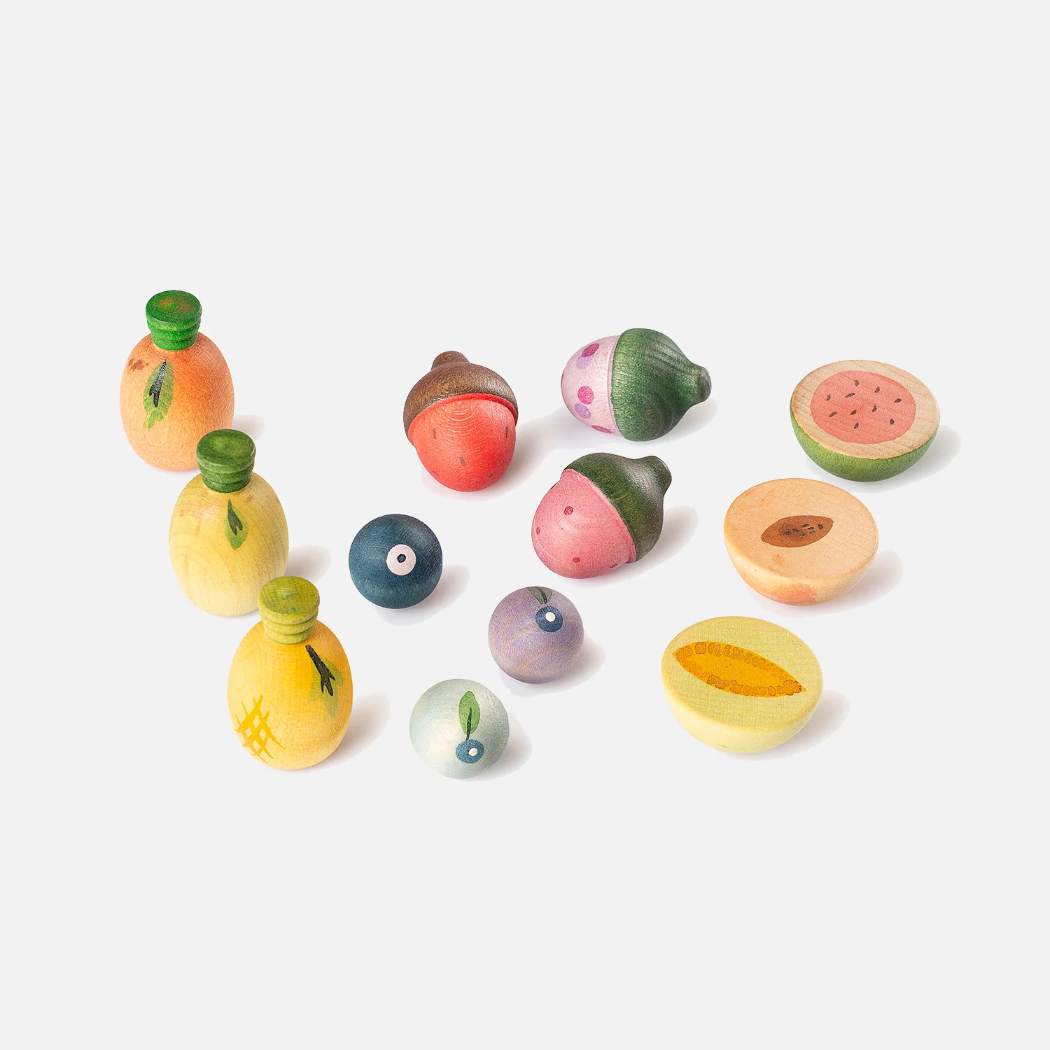 Wooden Fruits - 12 Pieces - Image 6
