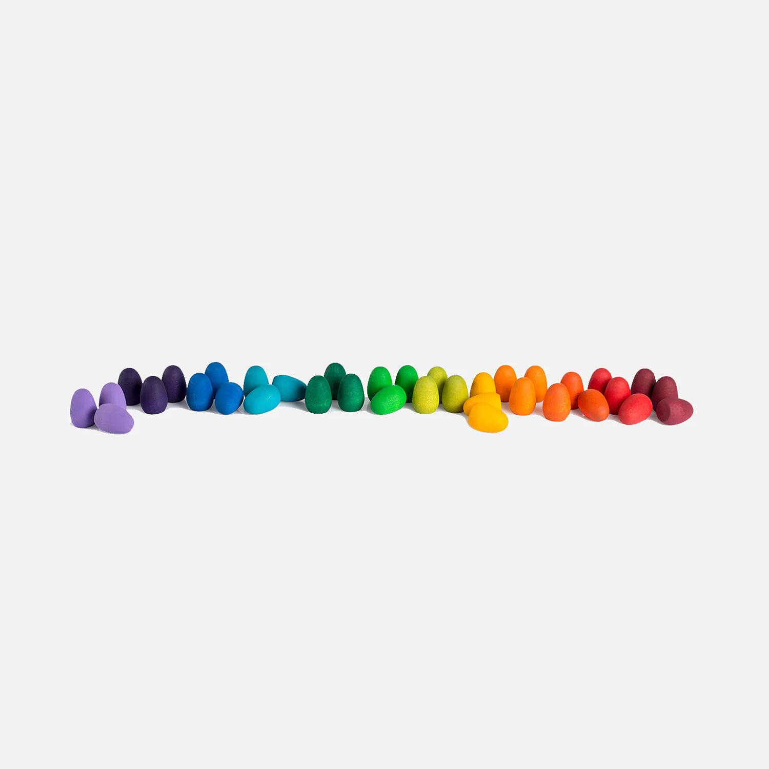 Wooden Rainbow Eggs Mandala - 36 Pieces - Image 12