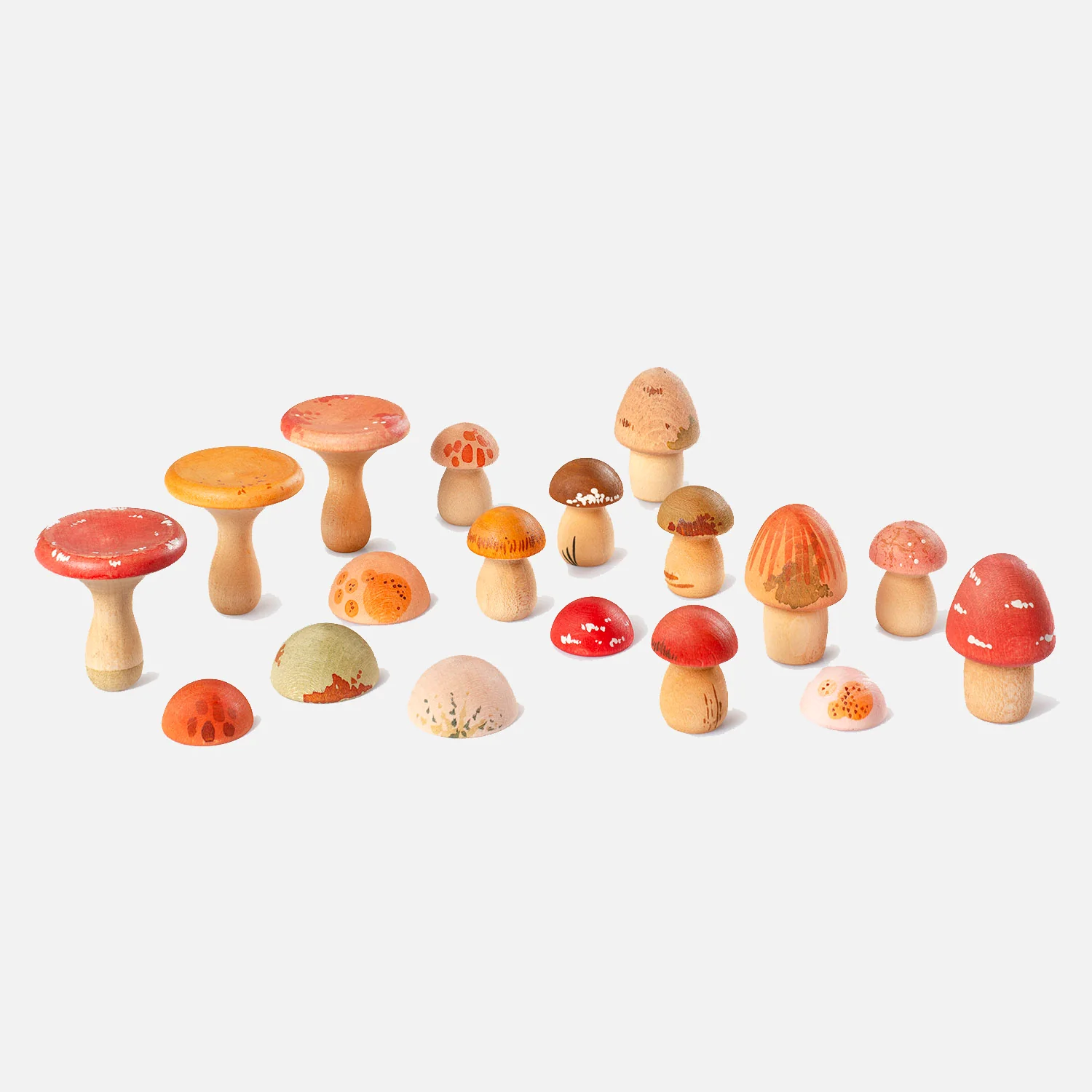 Wooden Mushroom Grove - 18 Pieces - Image 8