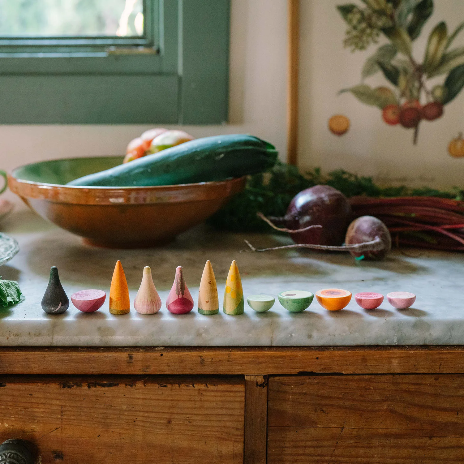 Wooden Veggies - 12 Pieces - Image 5