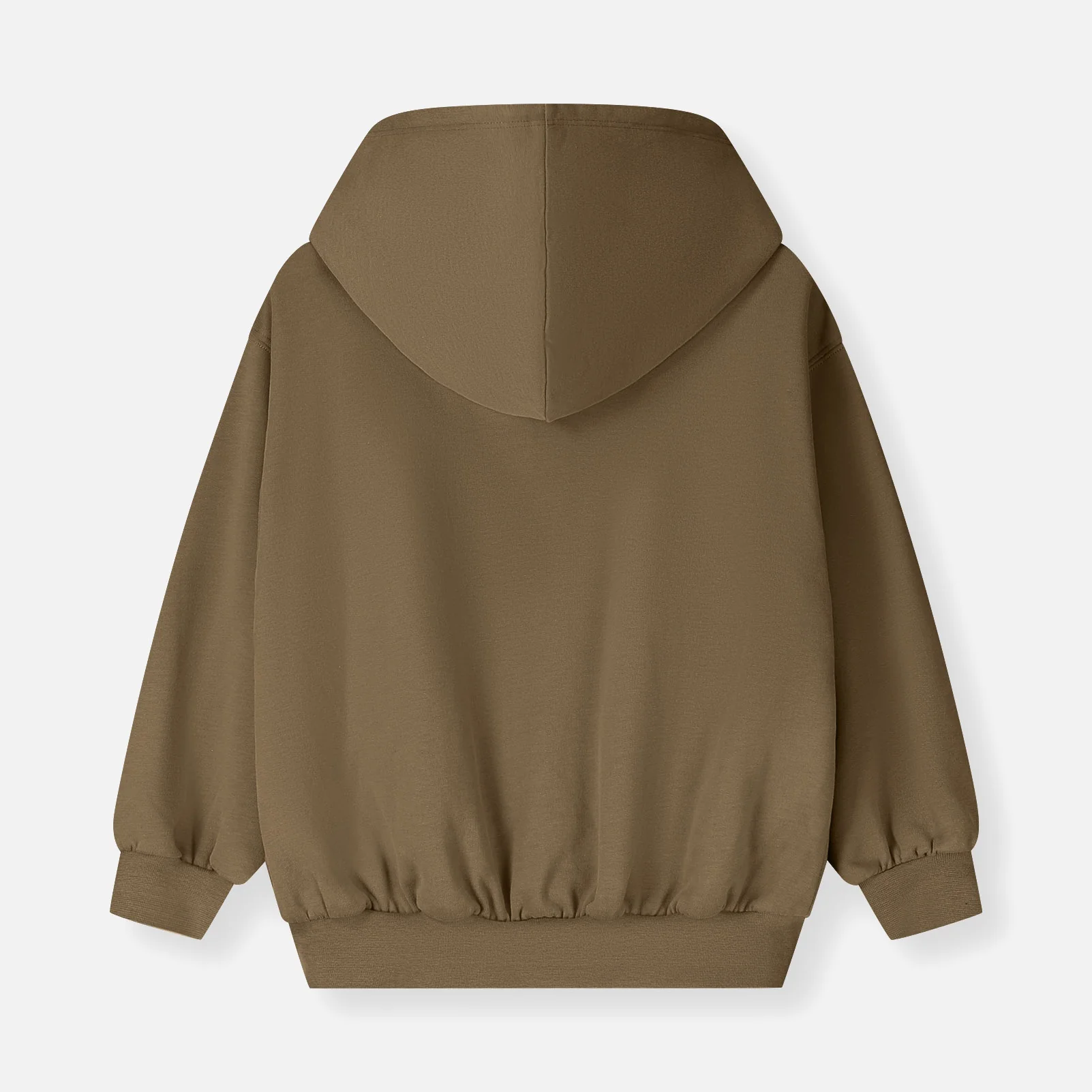 Kids Cotton Hooded Cardigan - Woody - Image 5