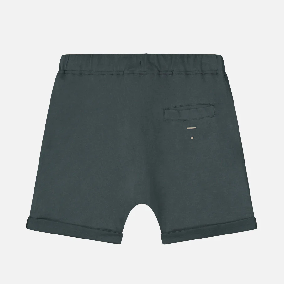 Kids Cotton Shorts - Blue Grey - Image 3