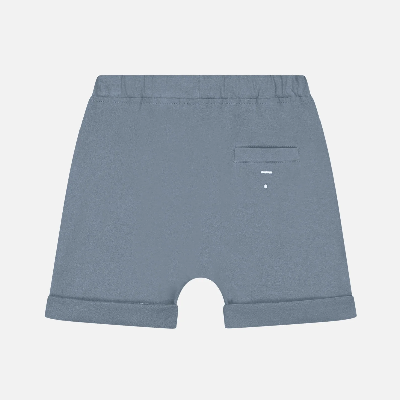 Kids Cotton Shorts - Stone Grey - Image 2