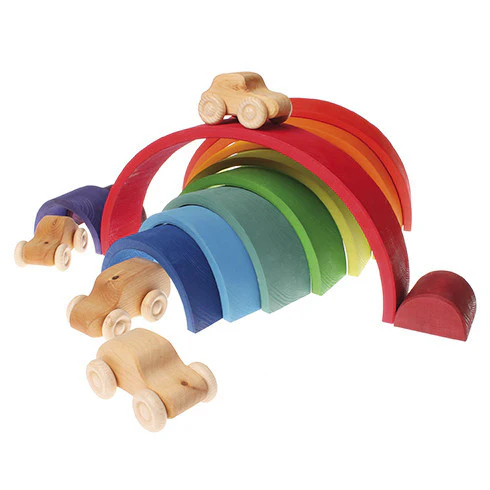 Wooden 12 Piece Rainbow - Colourful - Image 8