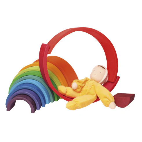 Wooden 12 Piece Rainbow - Colourful - Image 9