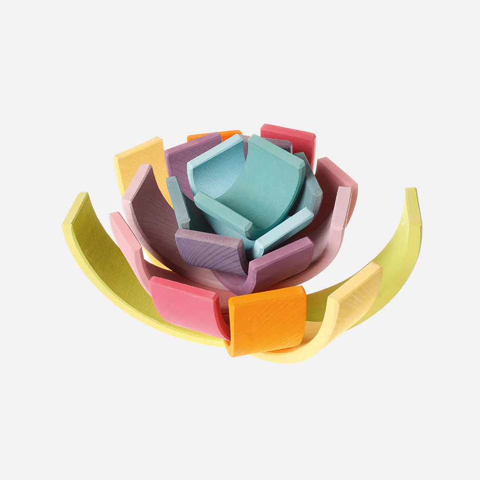 Wooden 12 Piece Rainbow - Pastel - Image 4