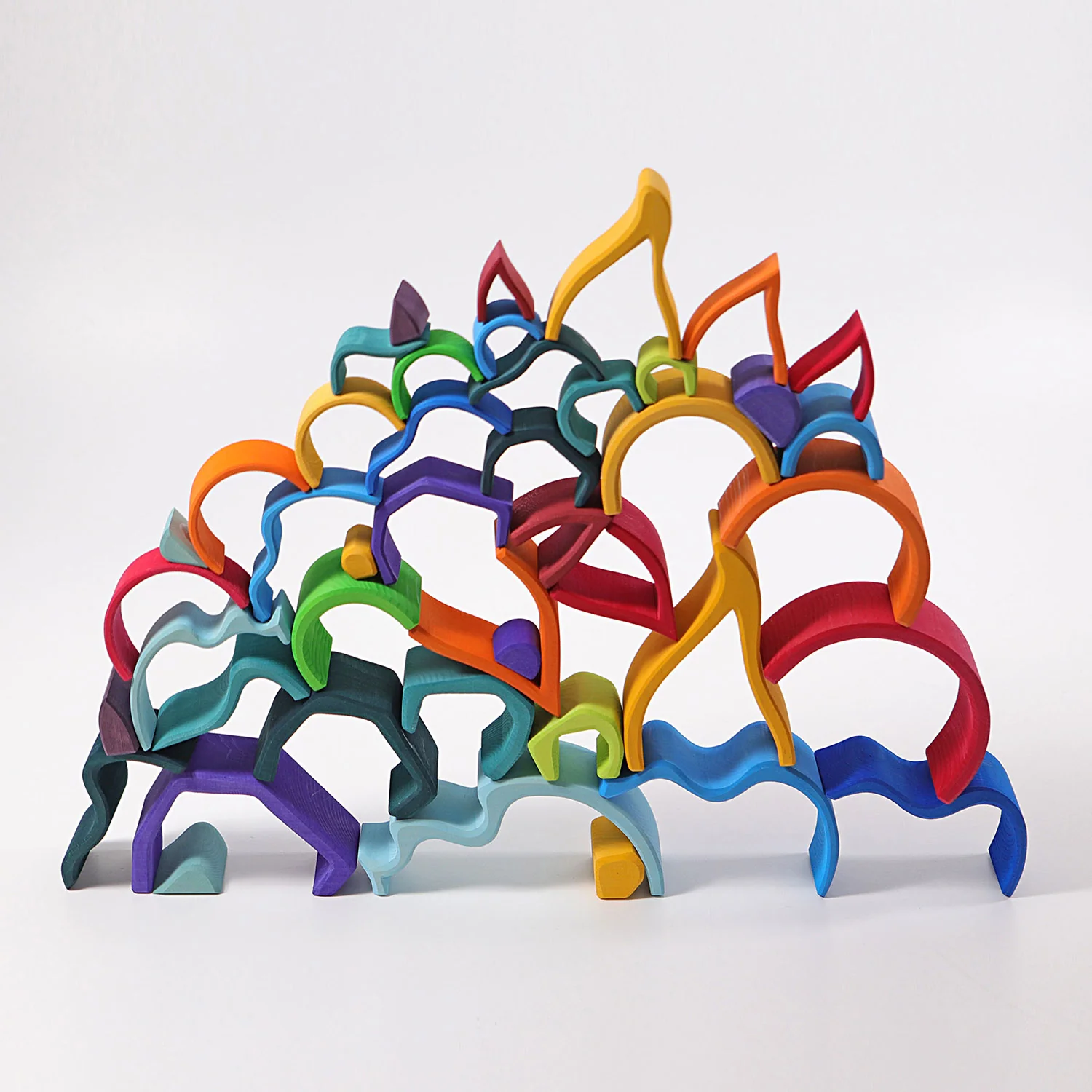 Wooden 6 Piece Rainbow - Colourful - Image 9