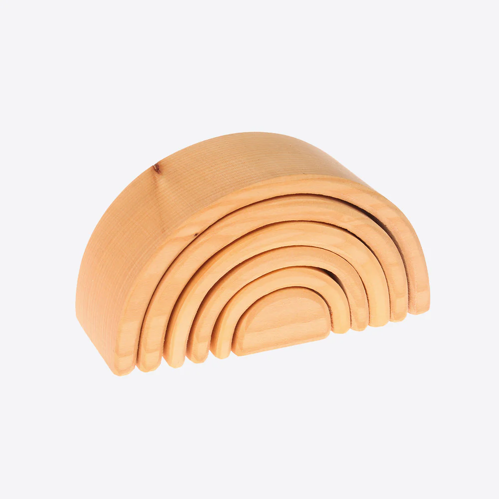 Wooden 6 Piece rainbow - Natural - Image 10