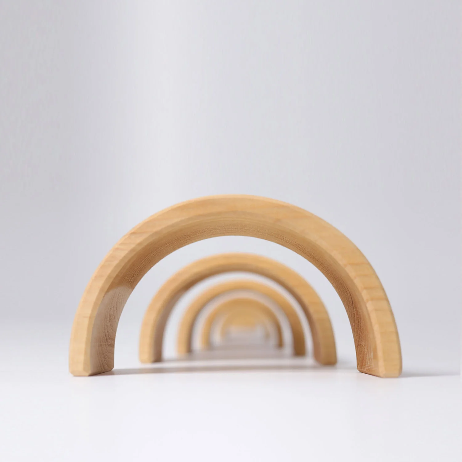 Wooden 6 Piece rainbow - Natural - Image 6